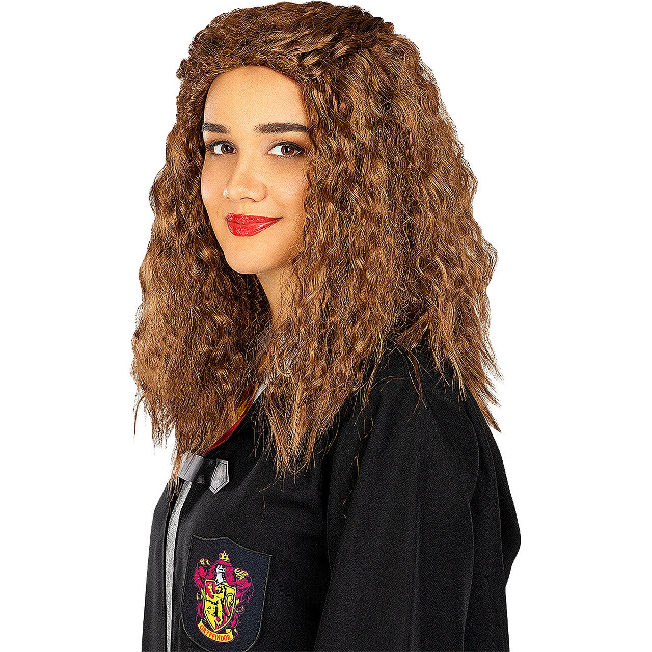 Op deze afbeelding zie je een Accessoires, van het merk Funidelia. Hermione Harry Potter Wafel Pruik