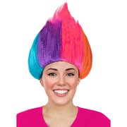 Op deze afbeelding zie je een Accessoires, van het merk Funidelia. Superdolle Trol Pruik Rainbow Pride