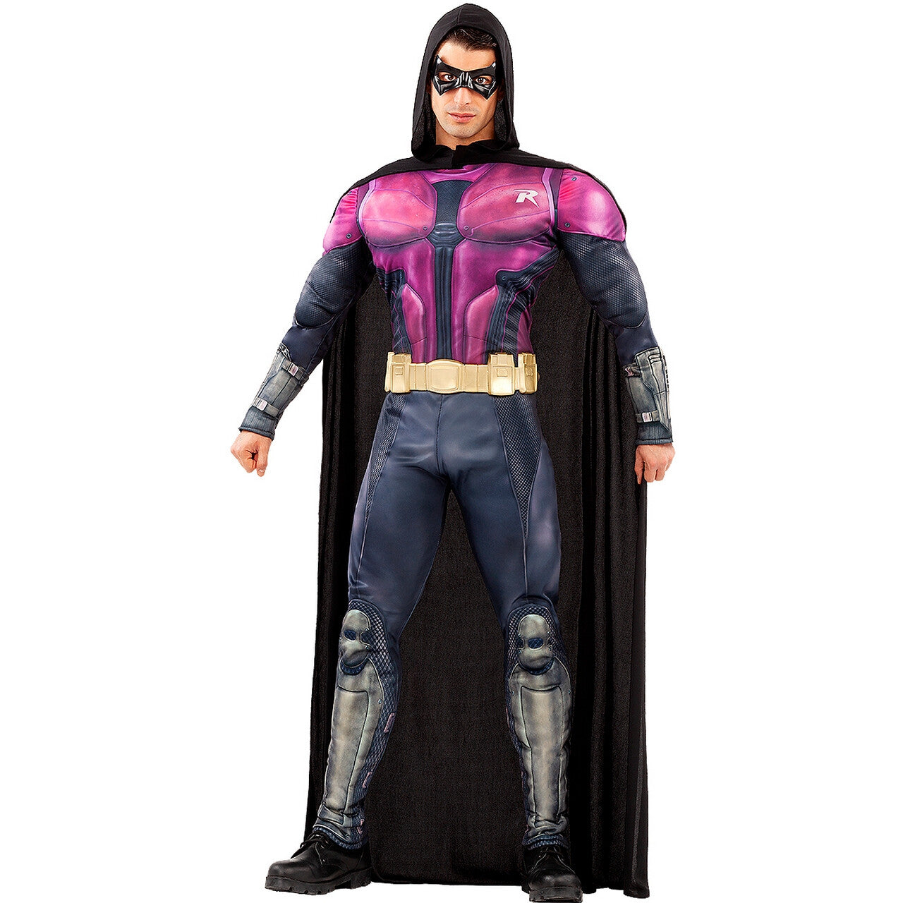 Op deze afbeelding zie je een Kostuums, van het merk Funidelia. Robin In Arkham Knight Man Kostuum