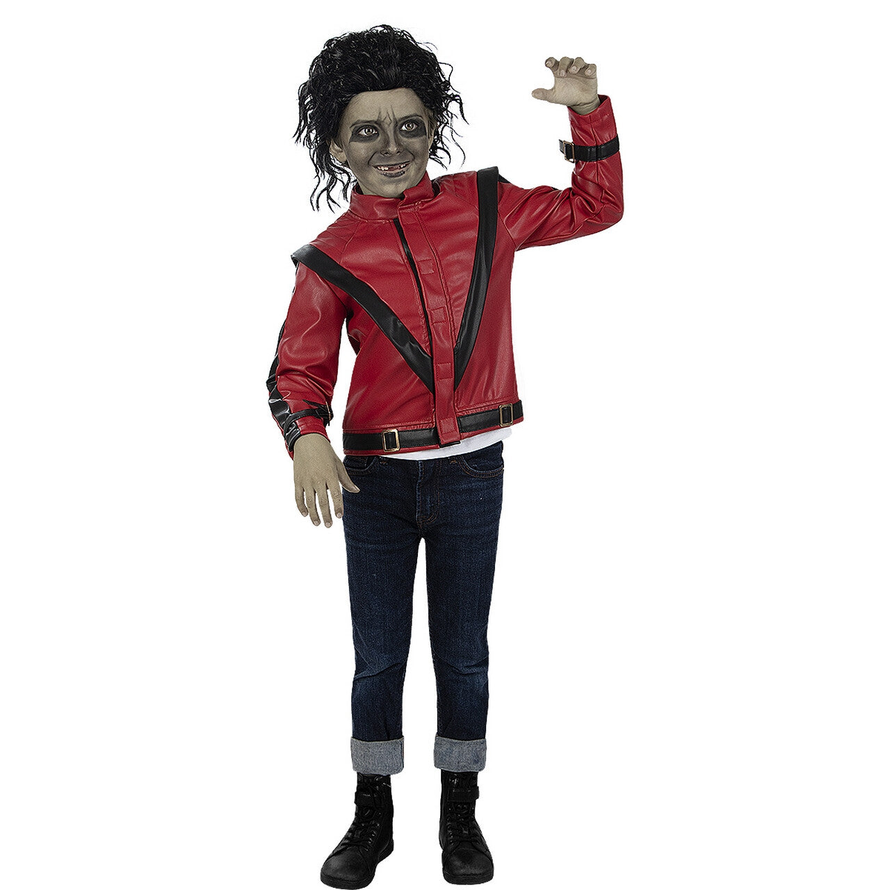Op deze afbeelding zie je een Kostuums, van het merk Funidelia. Iconische Michael Jackson Thriller Jas Kind