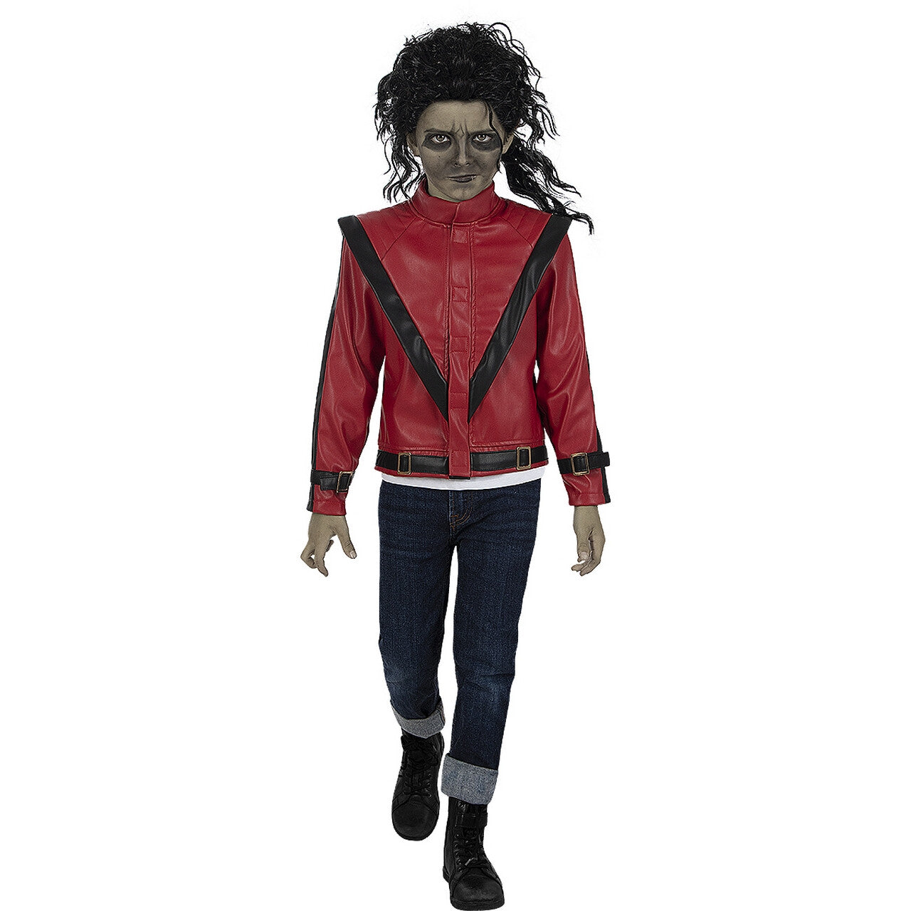 Op deze afbeelding zie je een Kostuums, van het merk Funidelia. Iconische Michael Jackson Thriller Jas Kind