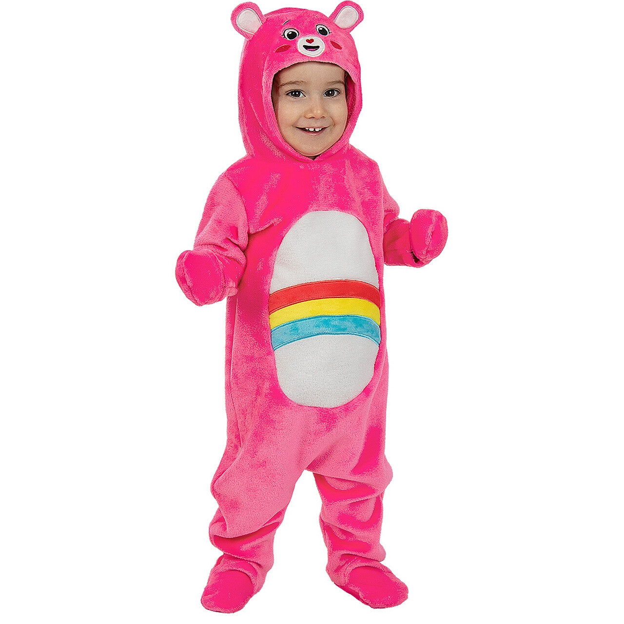 Op deze afbeelding zie je een Kostuums, van het merk Funidelia. Roze Regenboog Cheer Bear - Care Bears Kind Kostuum