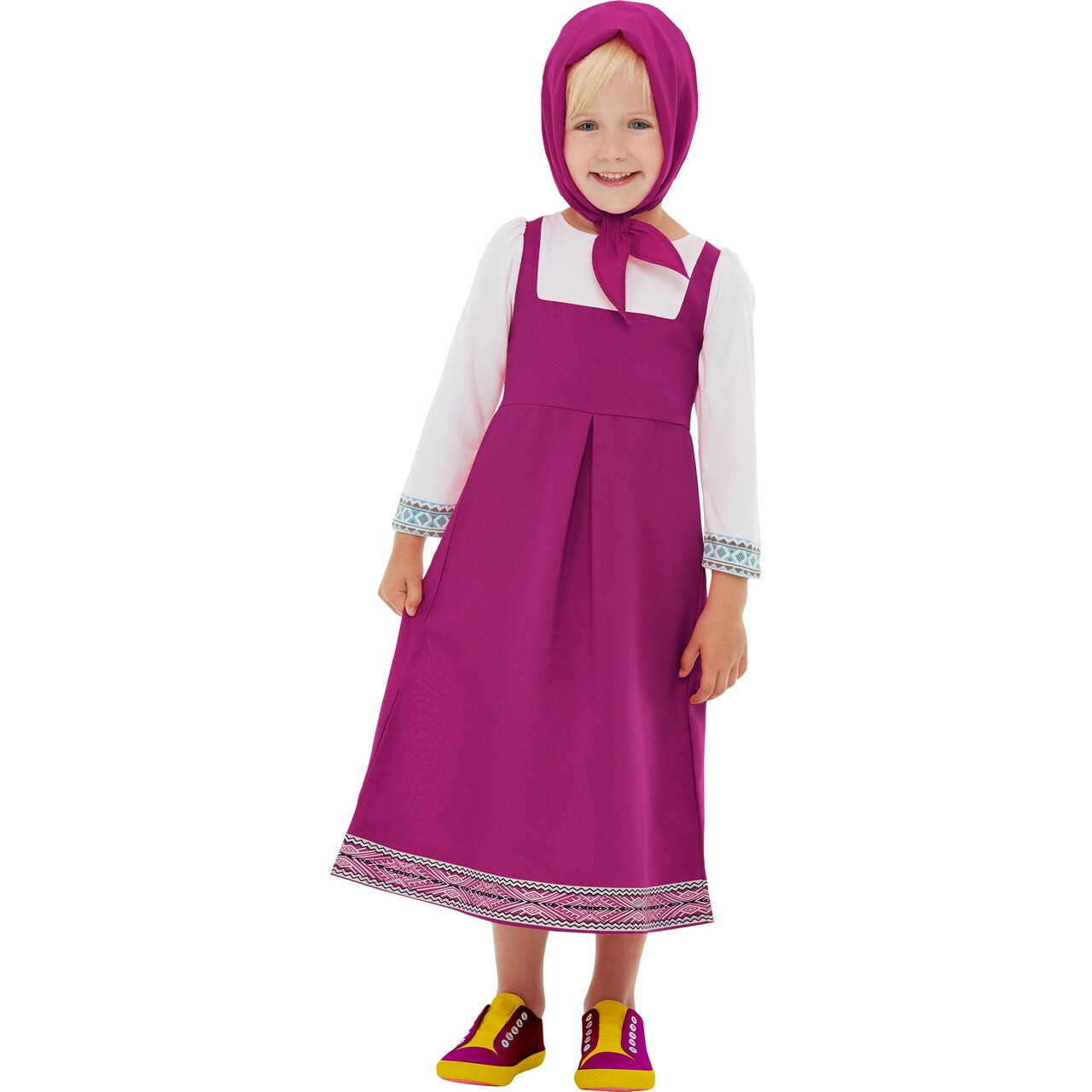 Op deze afbeelding zie je een Kostuums, van het merk Funidelia. Masha En De Beer Kind Meisje Kostuum