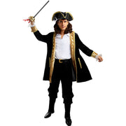 Op deze afbeelding zie je een Kostuums, van het merk Funidelia. Deluxe Piraat Veroveraar Van Groot Oceanië Man Kostuum