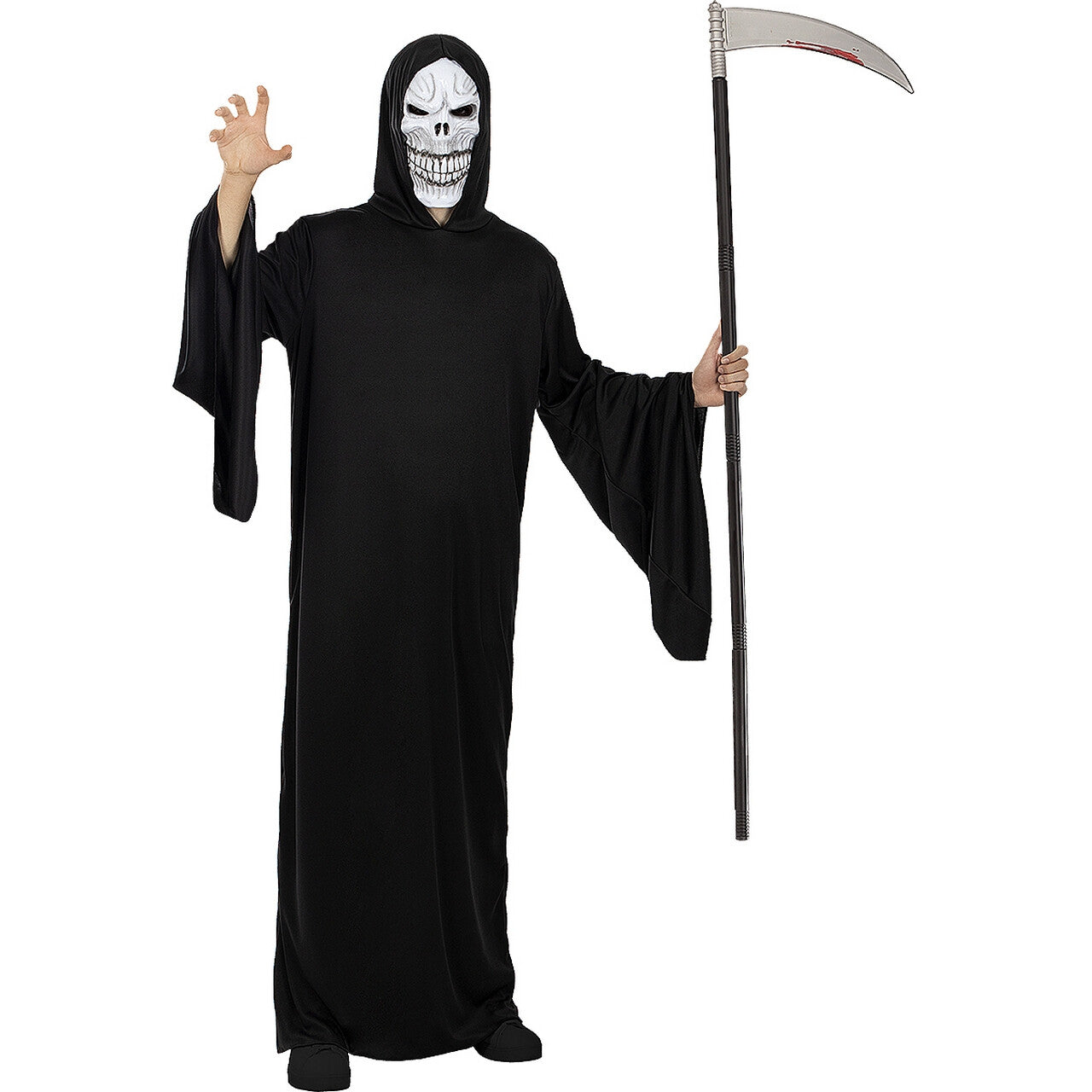 Op deze afbeelding zie je een Kostuums, van het merk Funidelia. Zielenverzamelaar Grim Reaper Man Kostuum