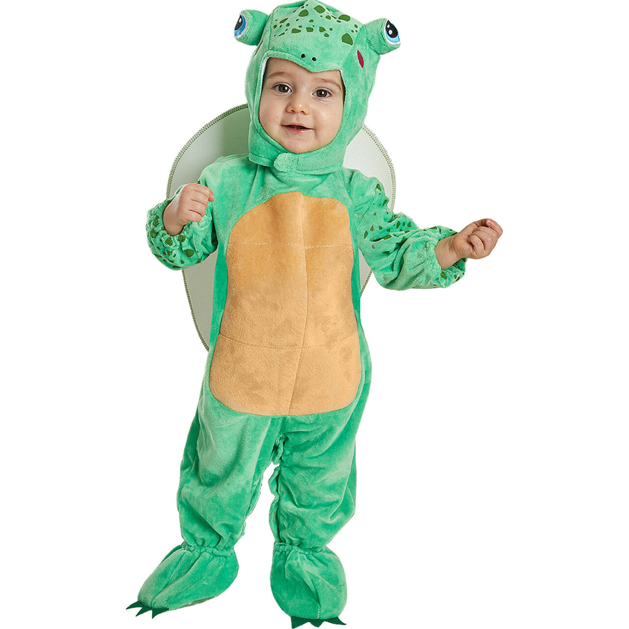 Op deze afbeelding zie je een Kostuums, van het merk Funidelia. Baby Schildpad Sjakie Kind Kostuum