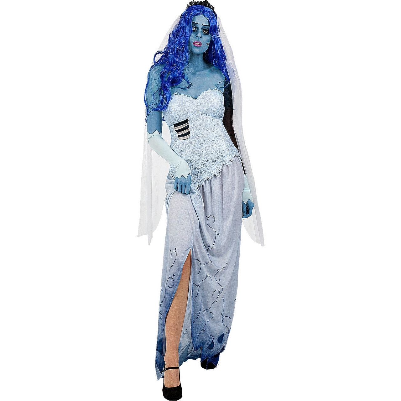 Op deze afbeelding zie je een Kostuums, van het merk Funidelia. Dode-Lijk Bruid Corpse Bride Vrouw Kostuum