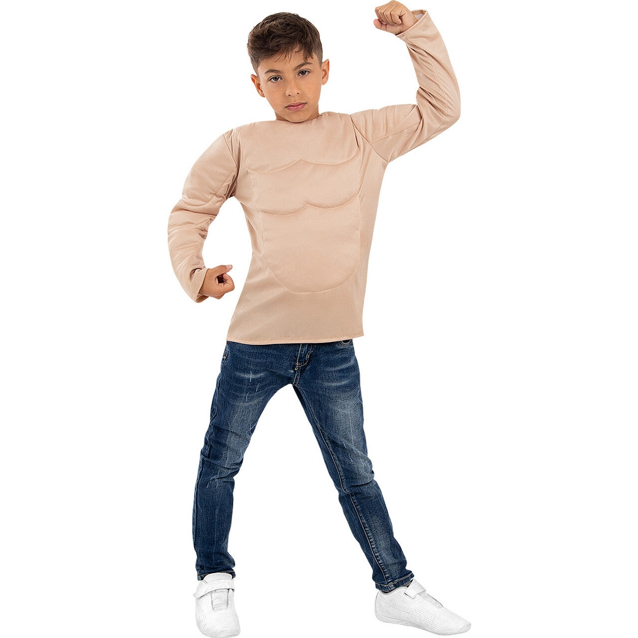 Op deze afbeelding zie je een Kostuums, van het merk Funidelia. Sterkste Kind Van De Wereld Shirt Kind