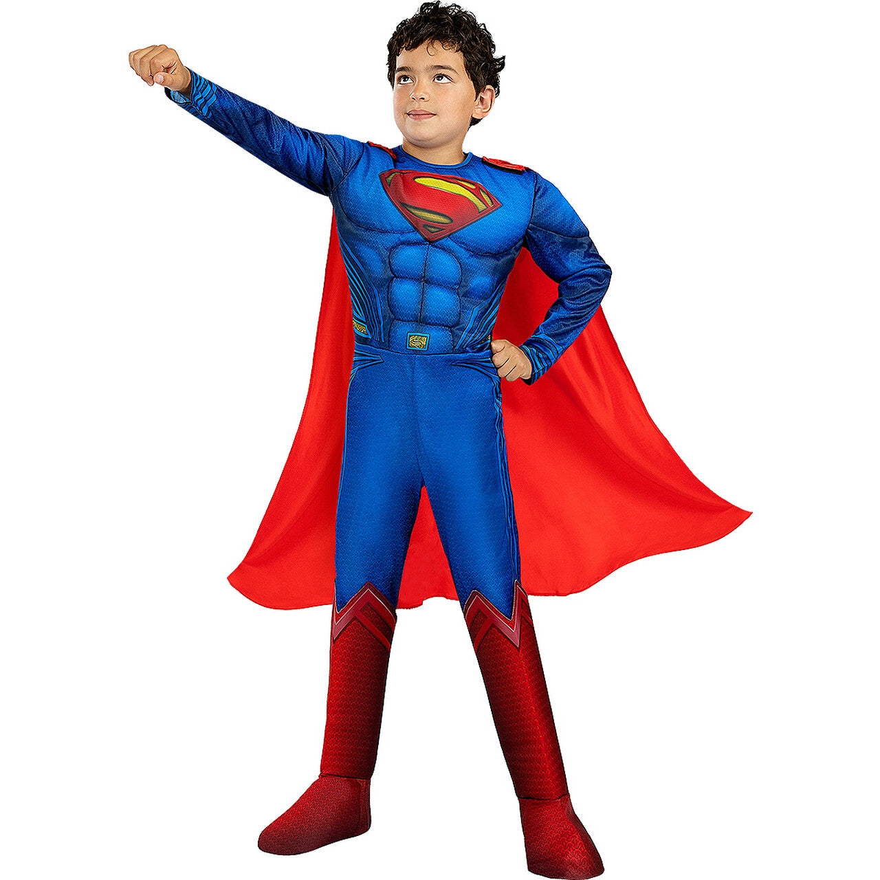 Op deze afbeelding zie je een Kostuums, van het merk Funidelia. Deluxe Dappere Superman Justice League Jongen Kostuum