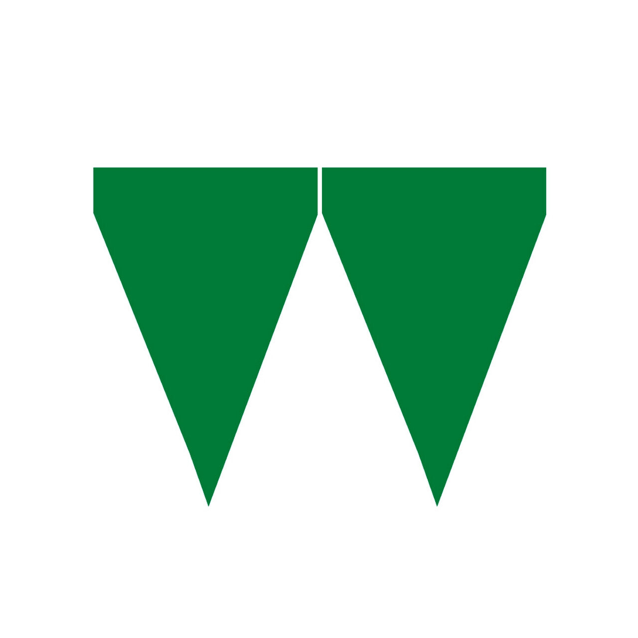 Op deze afbeelding zie je een Decoratie, van het merk Funidelia. Happy Green Day Vlaggenlijn 9 Wimpels 3 Meter