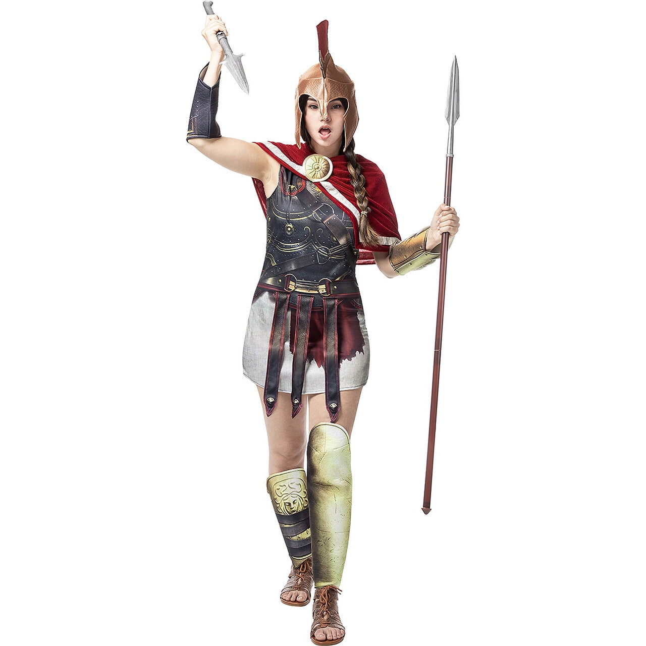 Op deze afbeelding zie je een Kostuums, van het merk Funidelia. Kassandra Van Spantaan Assassins Creed Vrouw Kostuum