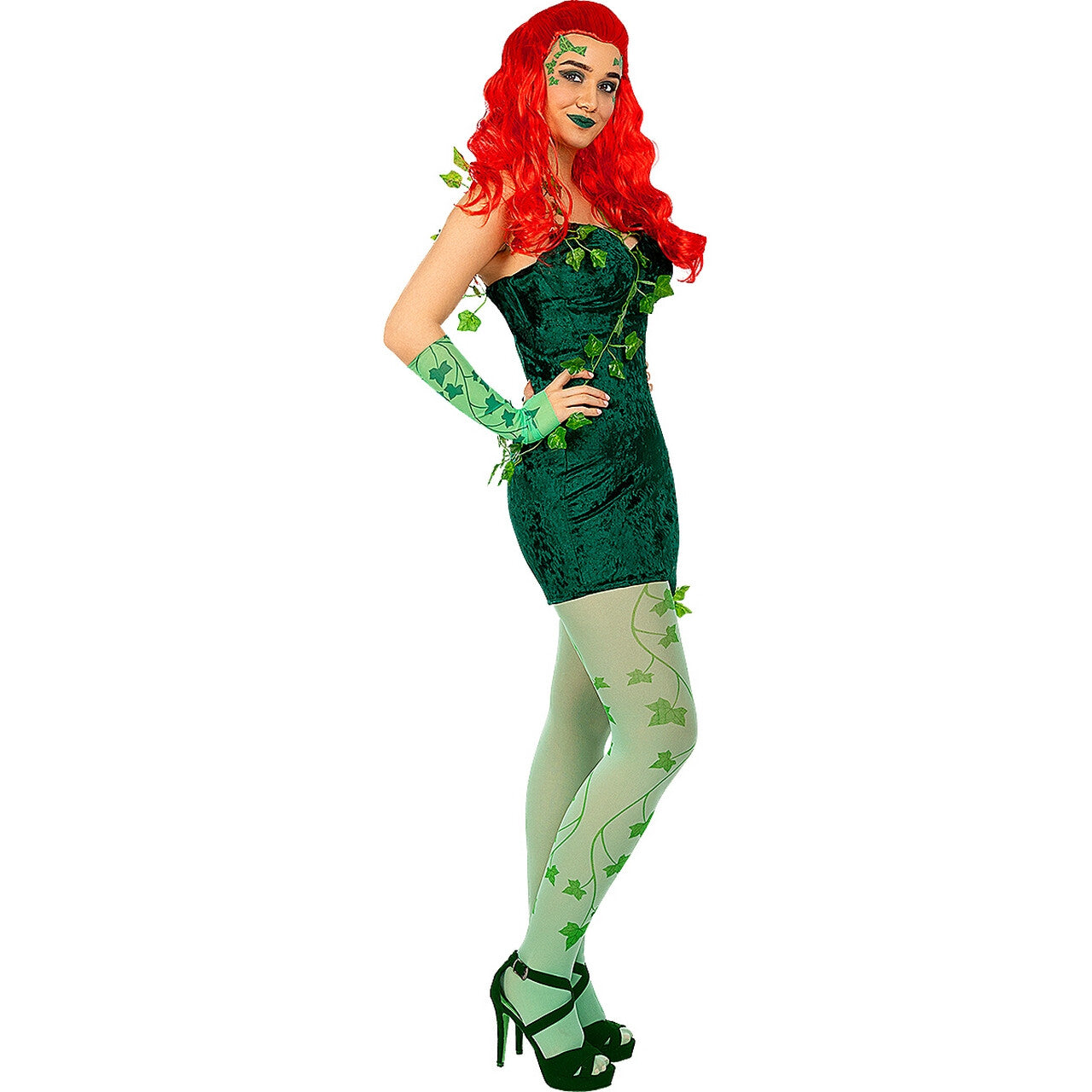 Op deze afbeelding zie je een Kostuums, van het merk Funidelia. Eco Terrorist Poison Ivy Vrouw Kostuum