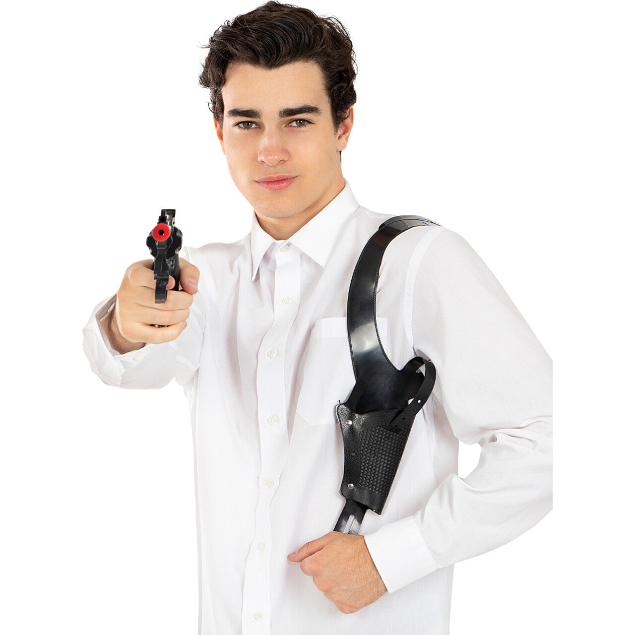 Op deze afbeelding zie je een Accessoires, van het merk Funidelia. Pistol Met Holster Quickfire