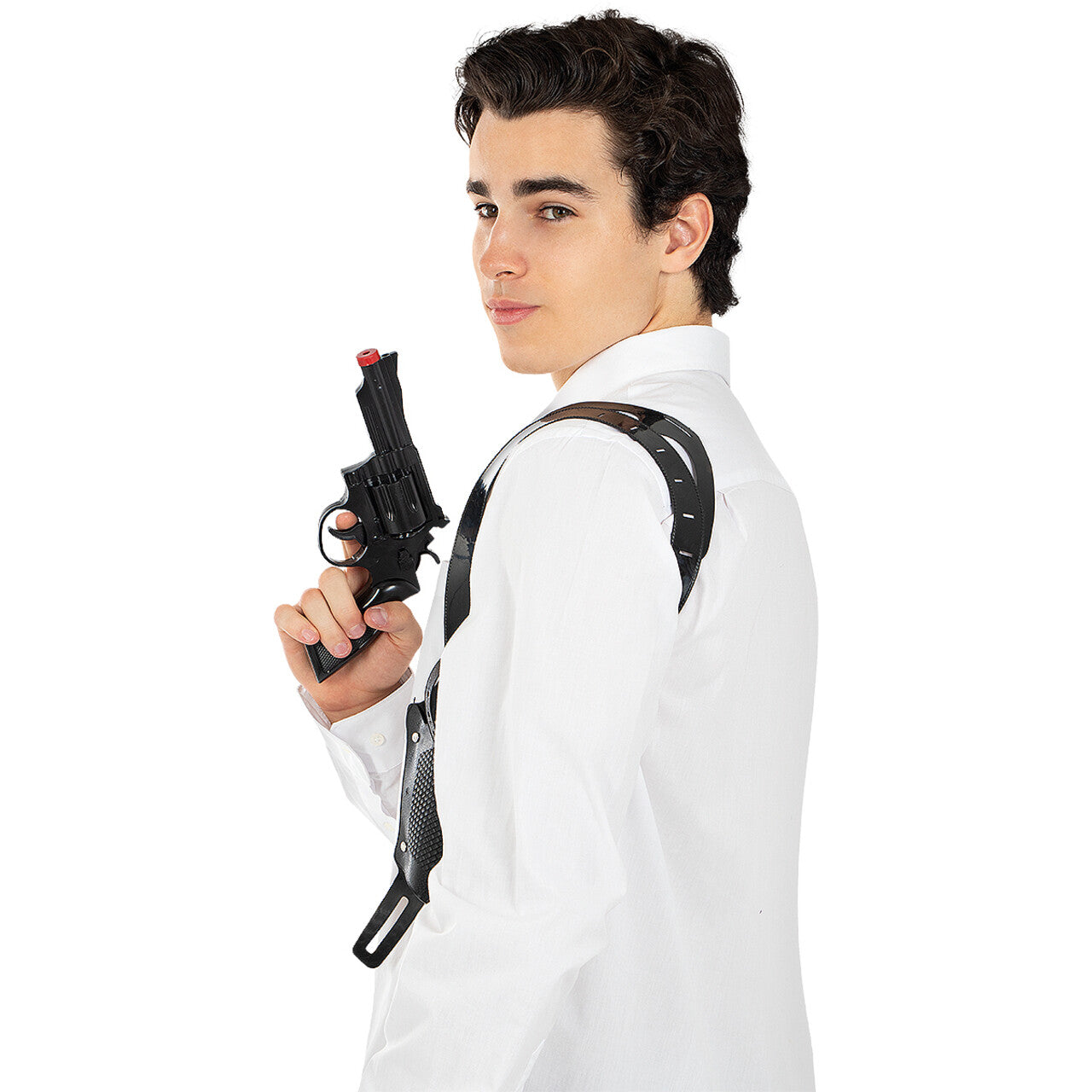 Op deze afbeelding zie je een Accessoires, van het merk Funidelia. Pistol Met Holster Quickfire