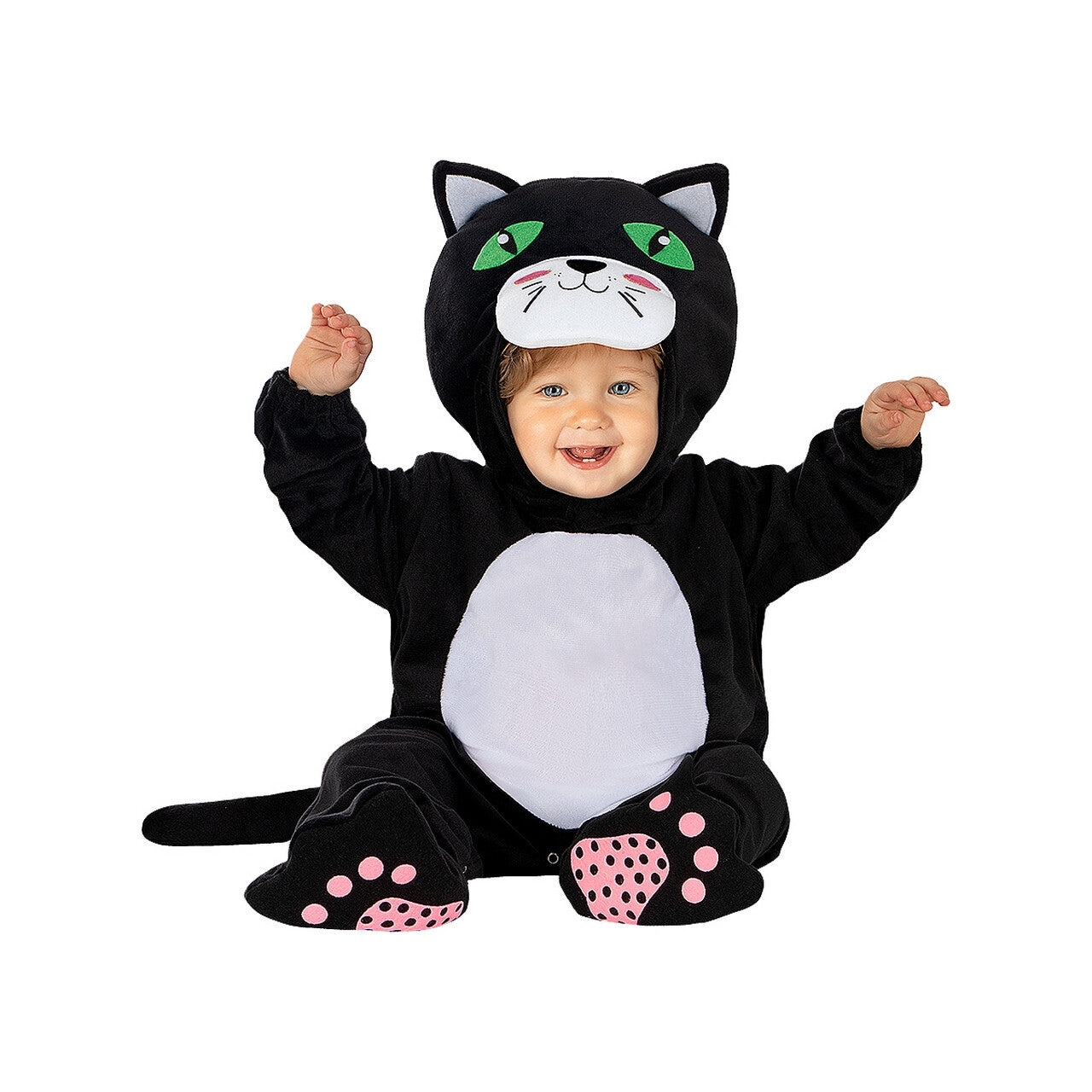 Op deze afbeelding zie je een Kostuums, van het merk Funidelia. Zwarte Kat Blackie Kind Kostuum