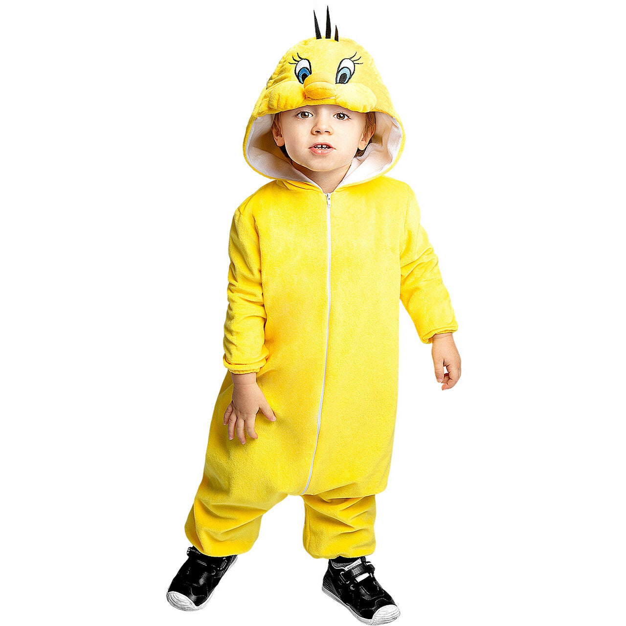 Op deze afbeelding zie je een Kostuums, van het merk Funidelia. Tweety Looney Tunes Onesie Kind Kostuum