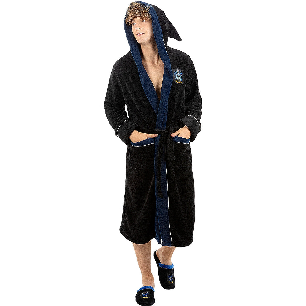 Op deze afbeelding zie je een Kostuums, van het merk Funidelia. Ravenclaw Harry Potter Badjas Kostuum