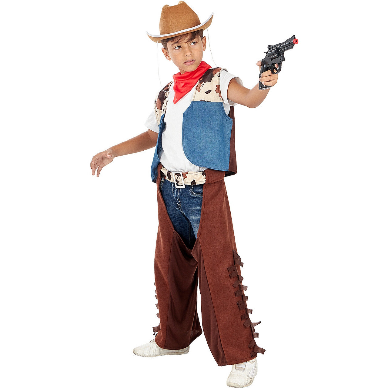 Op deze afbeelding zie je een Kostuums, van het merk Funidelia. Stoere Cowboy Western Jack Jongen Kostuum