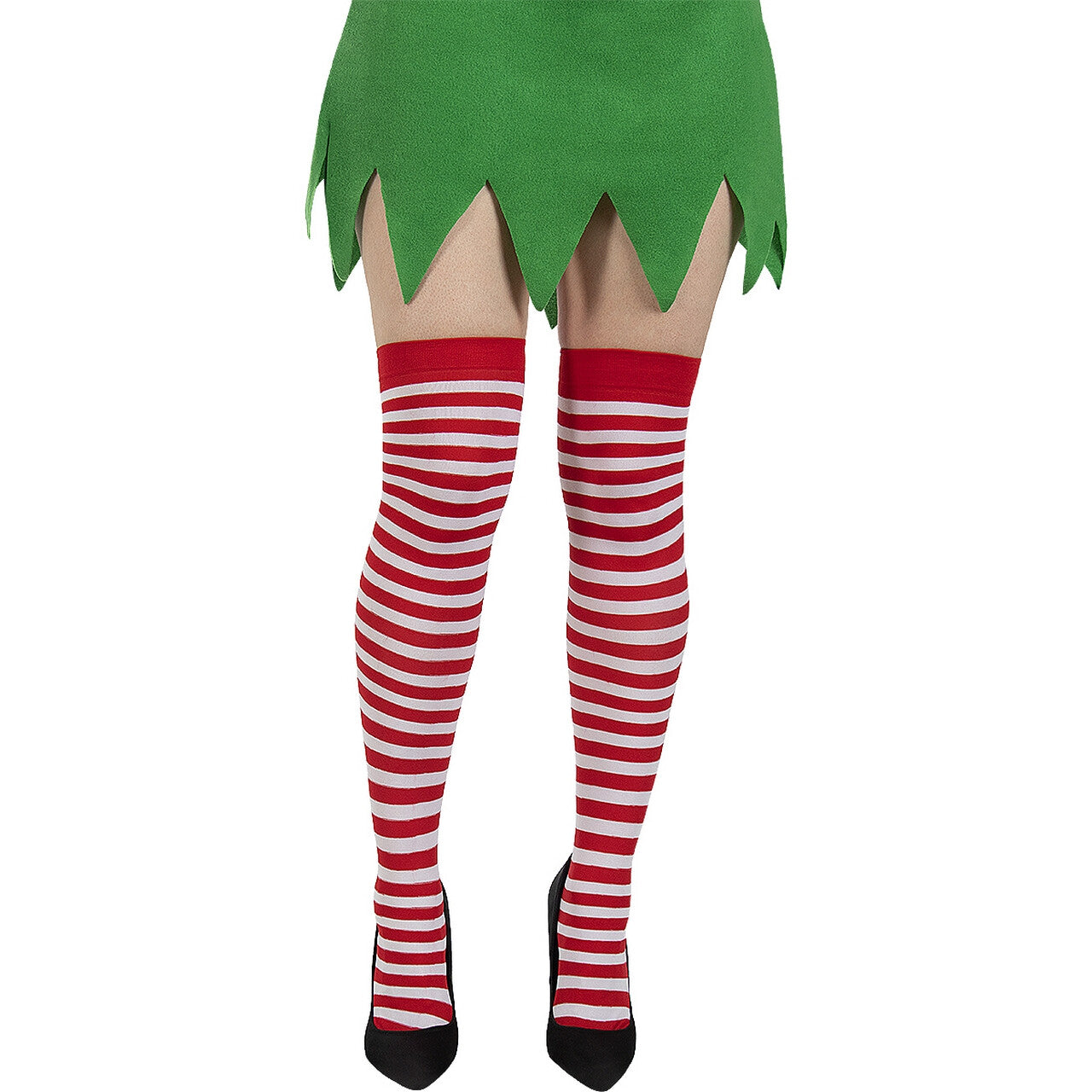 Op deze afbeelding zie je een Accessoires, van het merk Funidelia. Kerst Sokken Rood Wit Gestreept