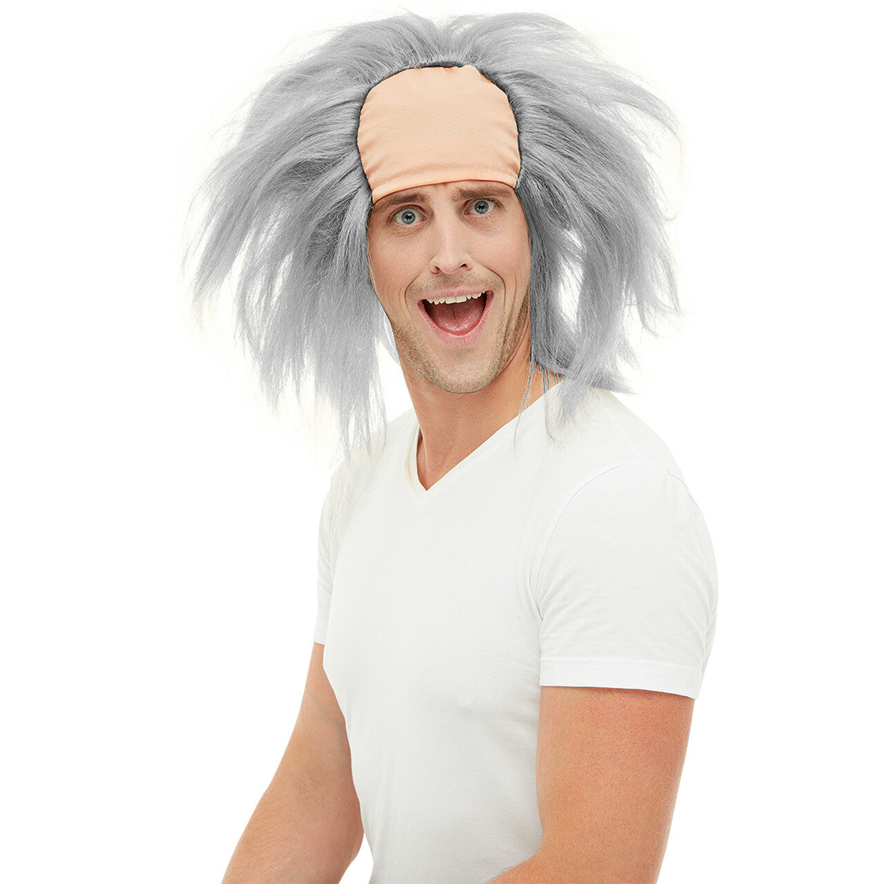 Op deze afbeelding zie je een Accessoires, van het merk Funidelia. Slimme Professor Mr Einstein Pruik