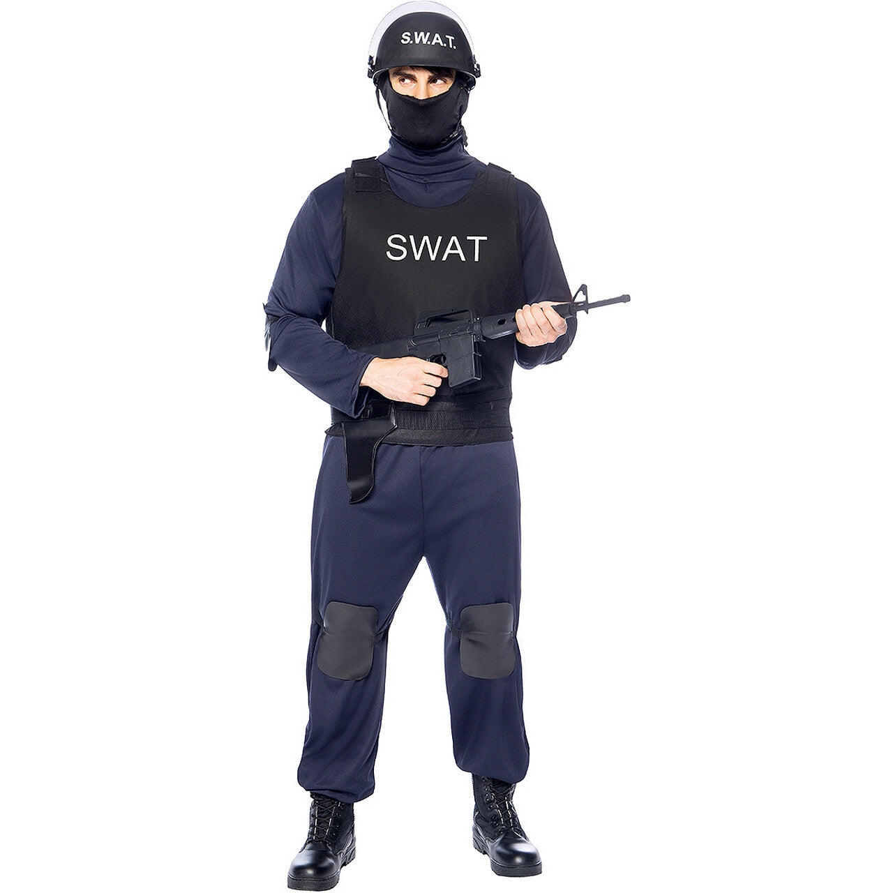 Op deze afbeelding zie je een Kostuums, van het merk Funidelia. Out There To Protect Swat Police Kostuum
