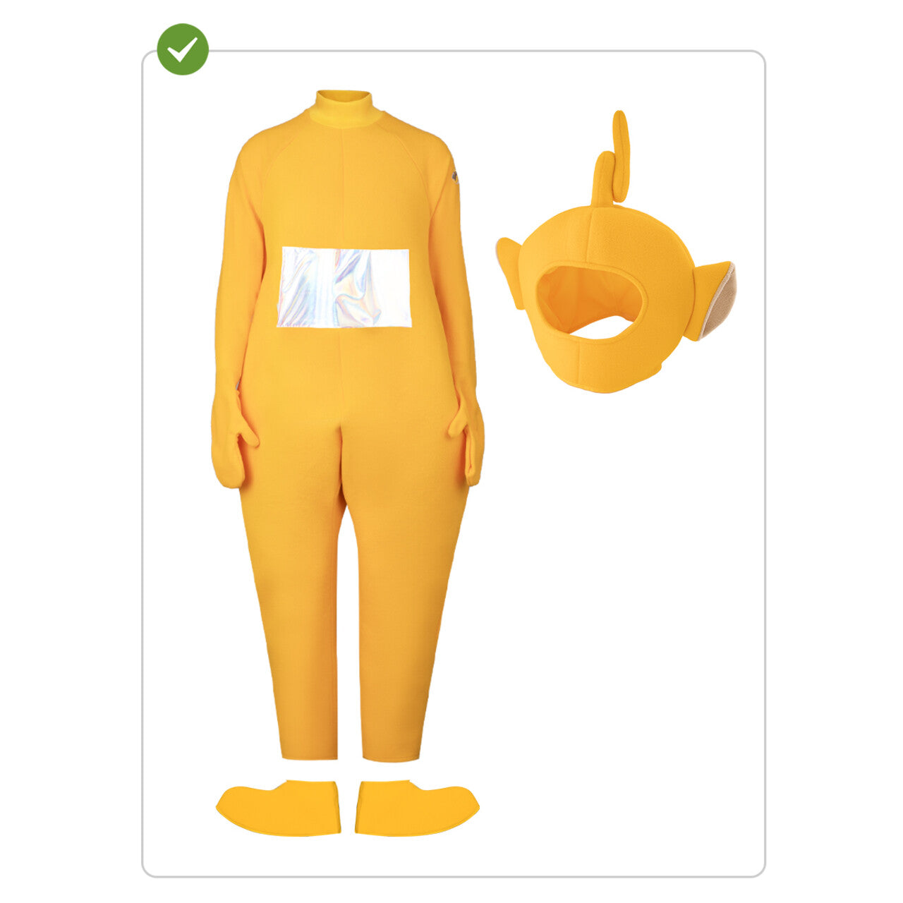Op deze afbeelding zie je een Kostuums, van het merk Funidelia. Laa-Laa Kostuum - Teletubbies™ - Teletubbiepak