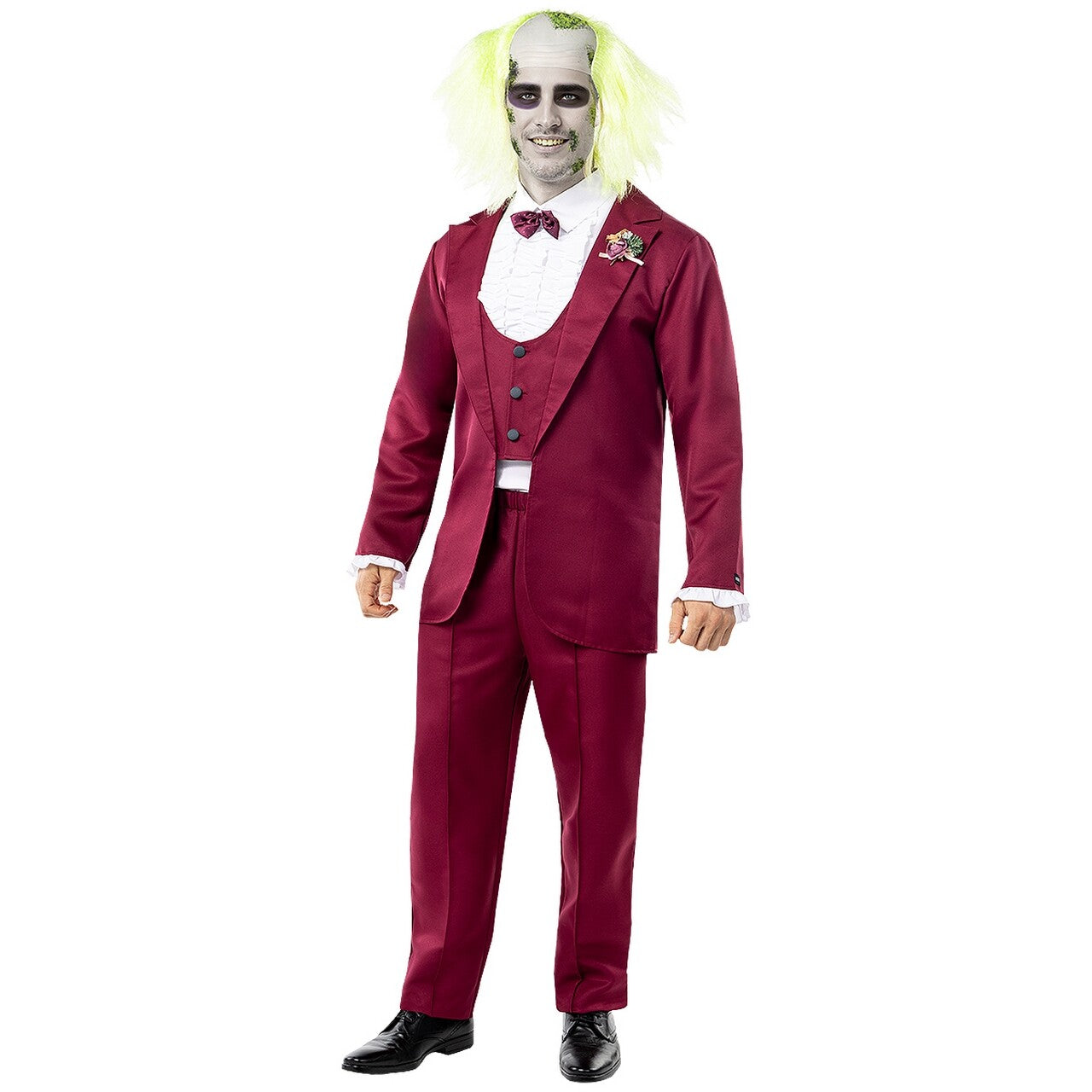 Op deze afbeelding zie je een Kostuums, van het merk Funidelia. Beetlejuice Costume For Men - Beetlejuice Man Kostuum