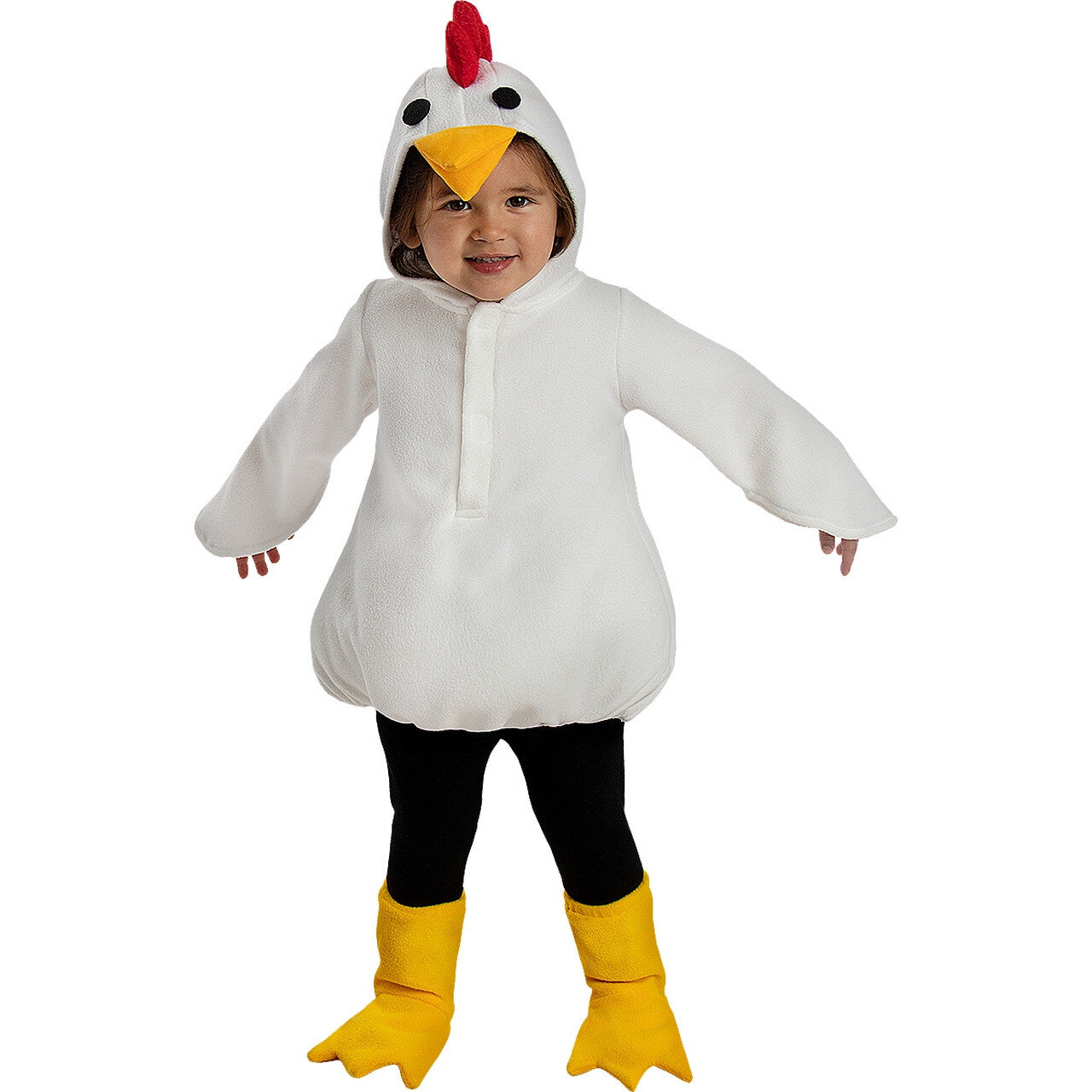 Op deze afbeelding zie je een Kostuums, van het merk Funidelia. Tokkie Tok Chicken Little Kind Kostuum