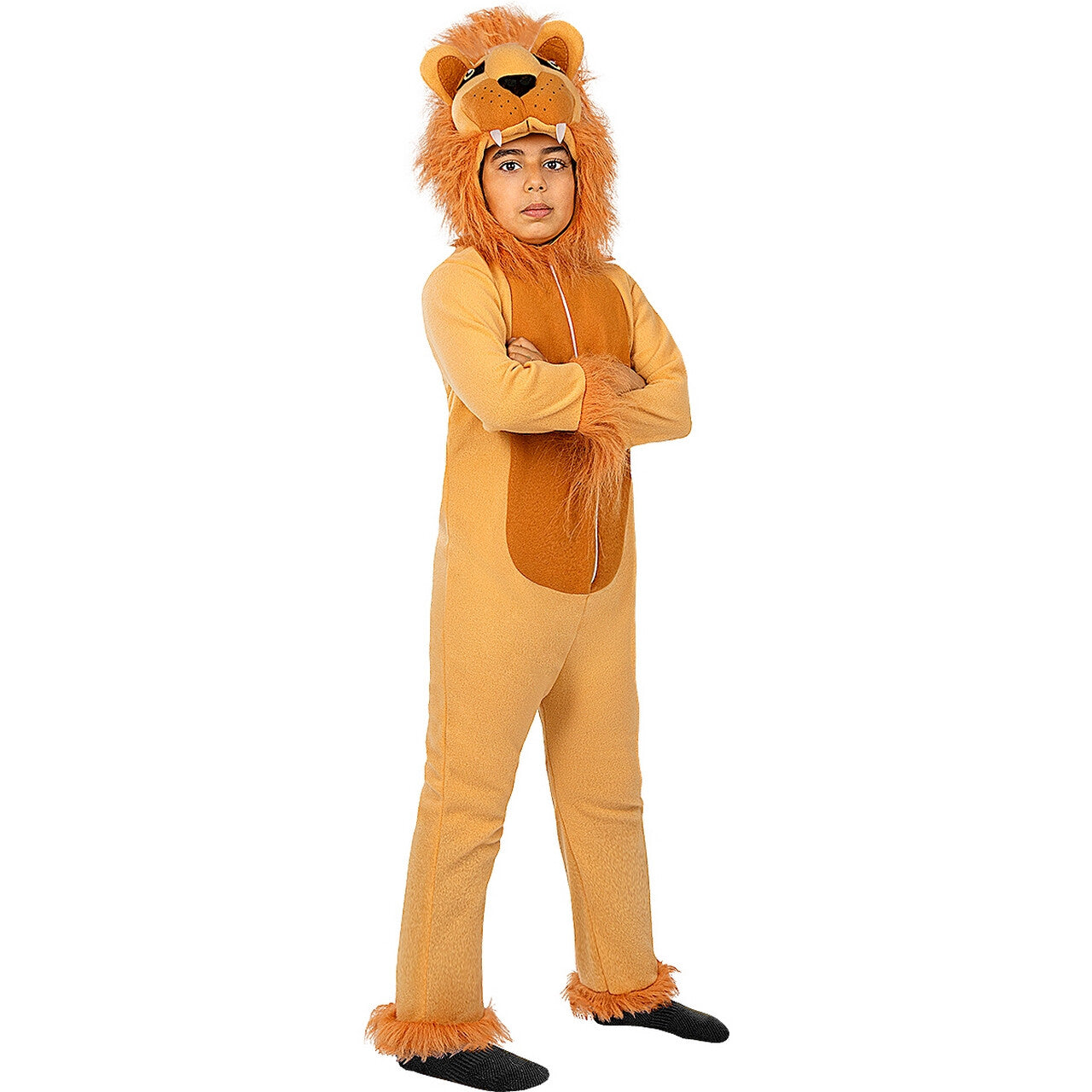 Op deze afbeelding zie je een Kostuums, van het merk Funidelia. Koning Van De Jungle Leeuwen Onesie Kind Kostuum