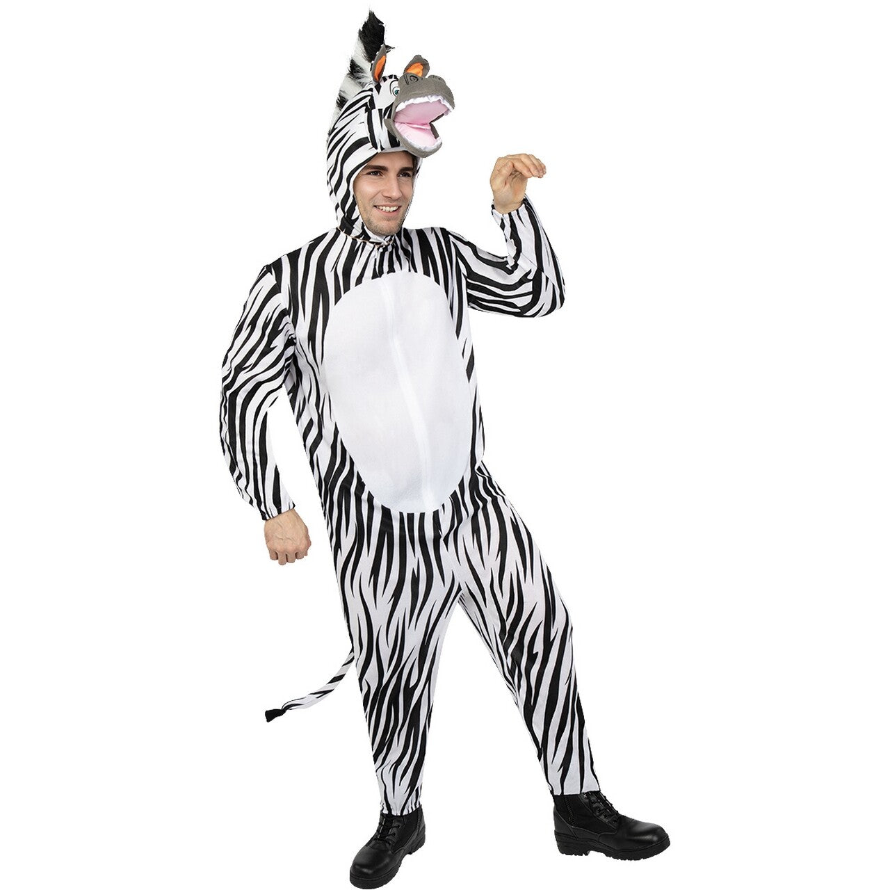 Op deze afbeelding zie je een Kostuums, van het merk Funidelia. Marty De Zebra Kostuum