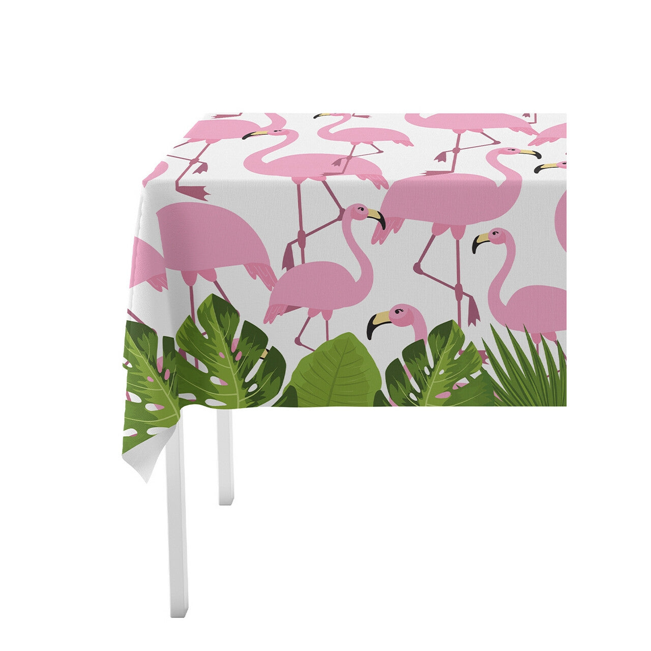 Op deze afbeelding zie je een Decoratie, van het merk Funidelia. Caribisch Tafelkleed Tropical Flamingos 120 X 180cm