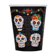 Op deze afbeelding zie je een Decoratie, van het merk Funidelia. Day Of The Dead Schedel Bekers 8 Stuks