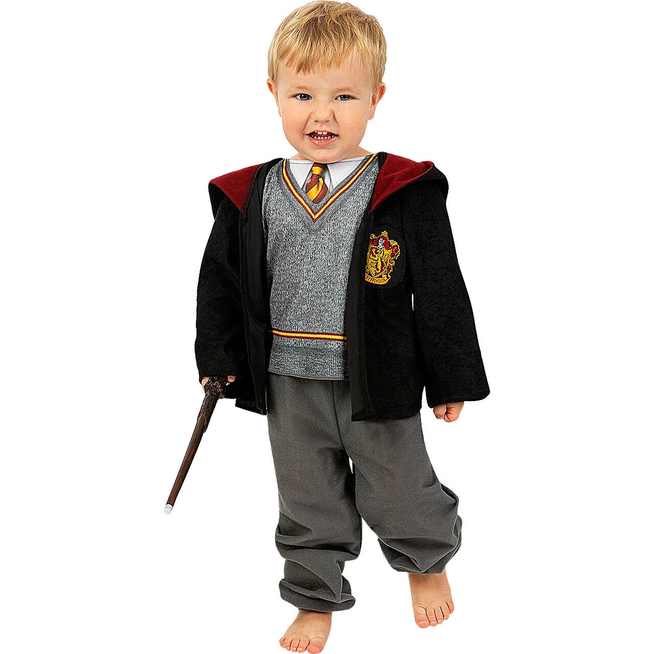 Op deze afbeelding zie je een Kostuums, van het merk Funidelia. Mini Tovenaarsleerling Harry Potter Kleuterschool Uniform Kind Kostuum