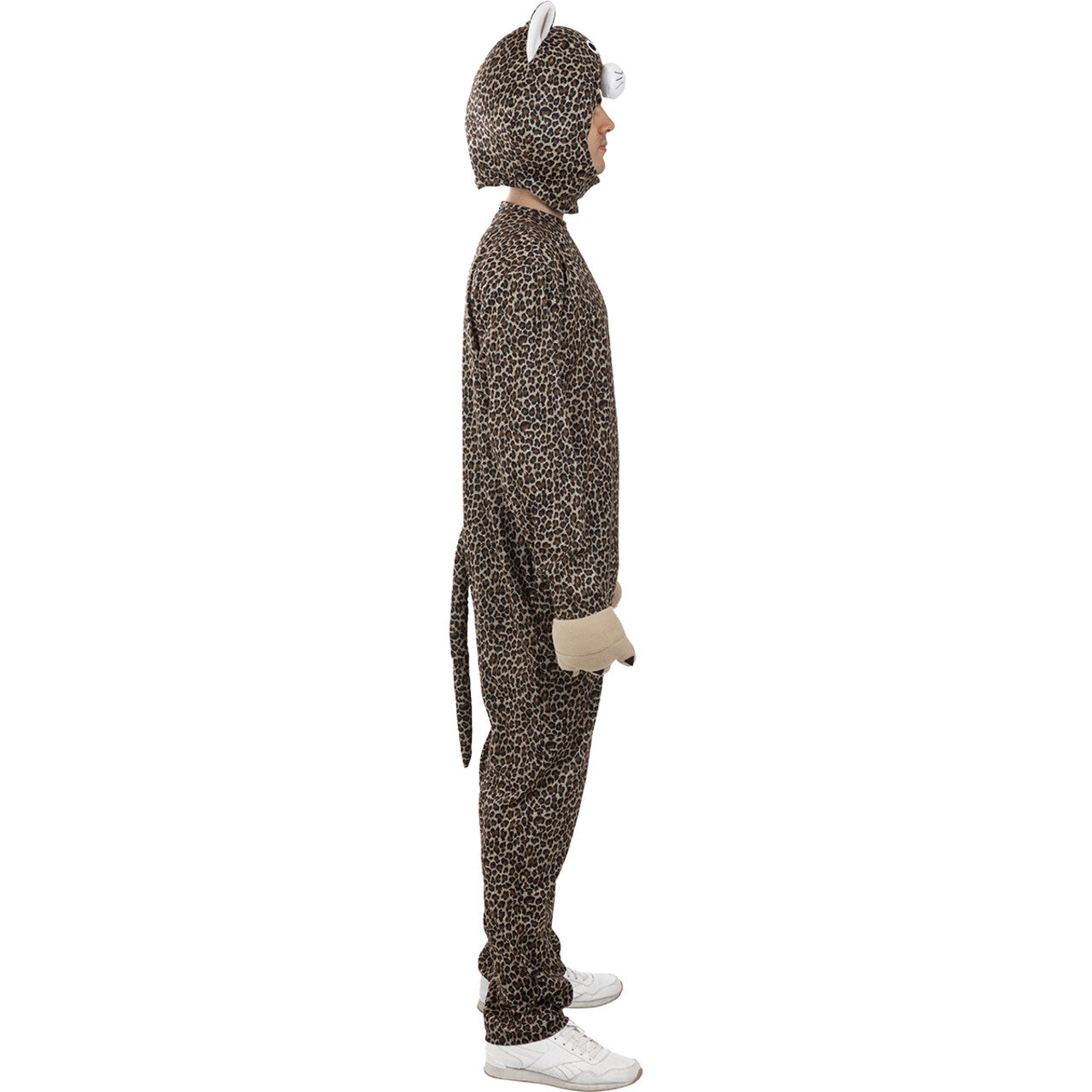 Op deze afbeelding zie je een Kostuums, van het merk Funidelia. Gevaarlijke Luipaard Met Staart Onesie Kostuum