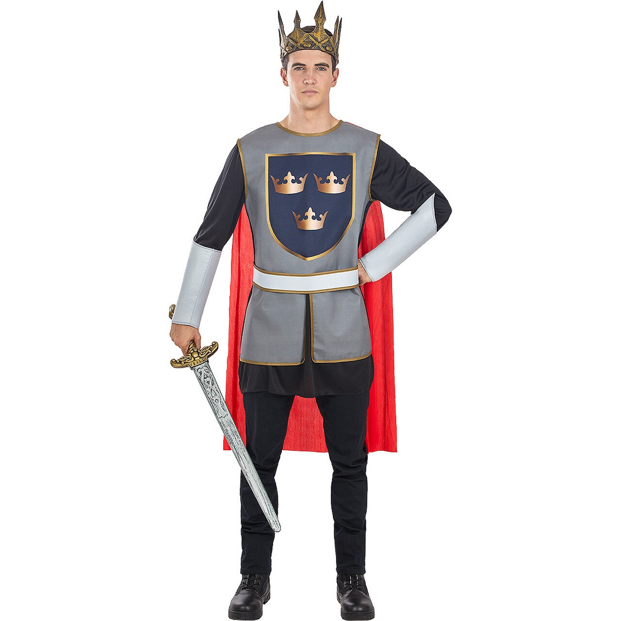 Op deze afbeelding zie je een Kostuums, van het merk Funidelia. King Of Crowns Man Kostuum
