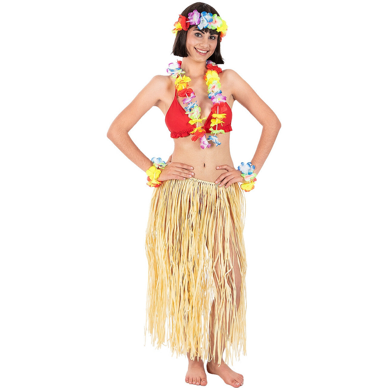 Op deze afbeelding zie je een Accessoires, van het merk Funidelia. Hawaii Set Honolulu Ketting En 2 Armbanden
