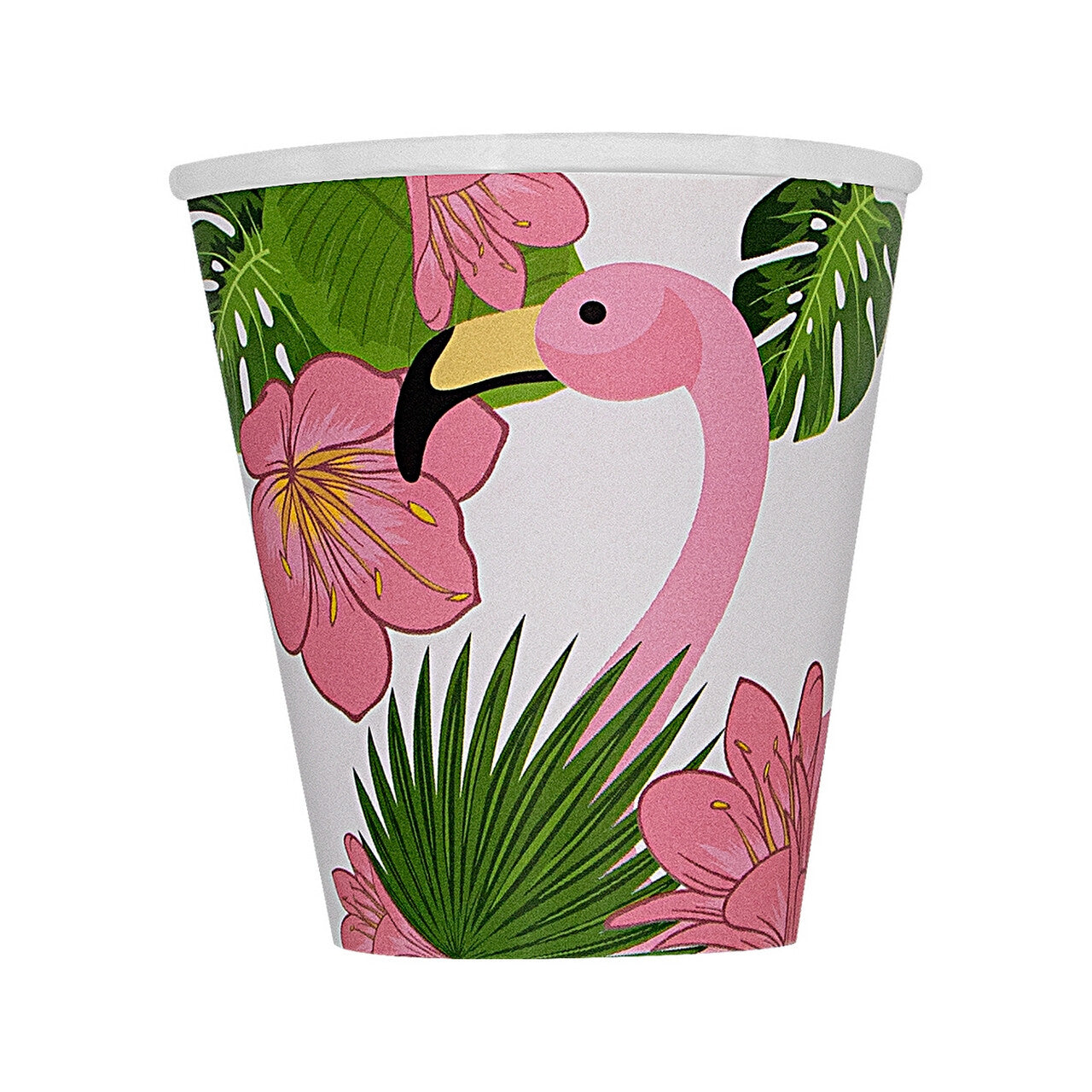 Op deze afbeelding zie je een Decoratie, van het merk Funidelia. Tropical Flamingos Bekers 8 Stuks