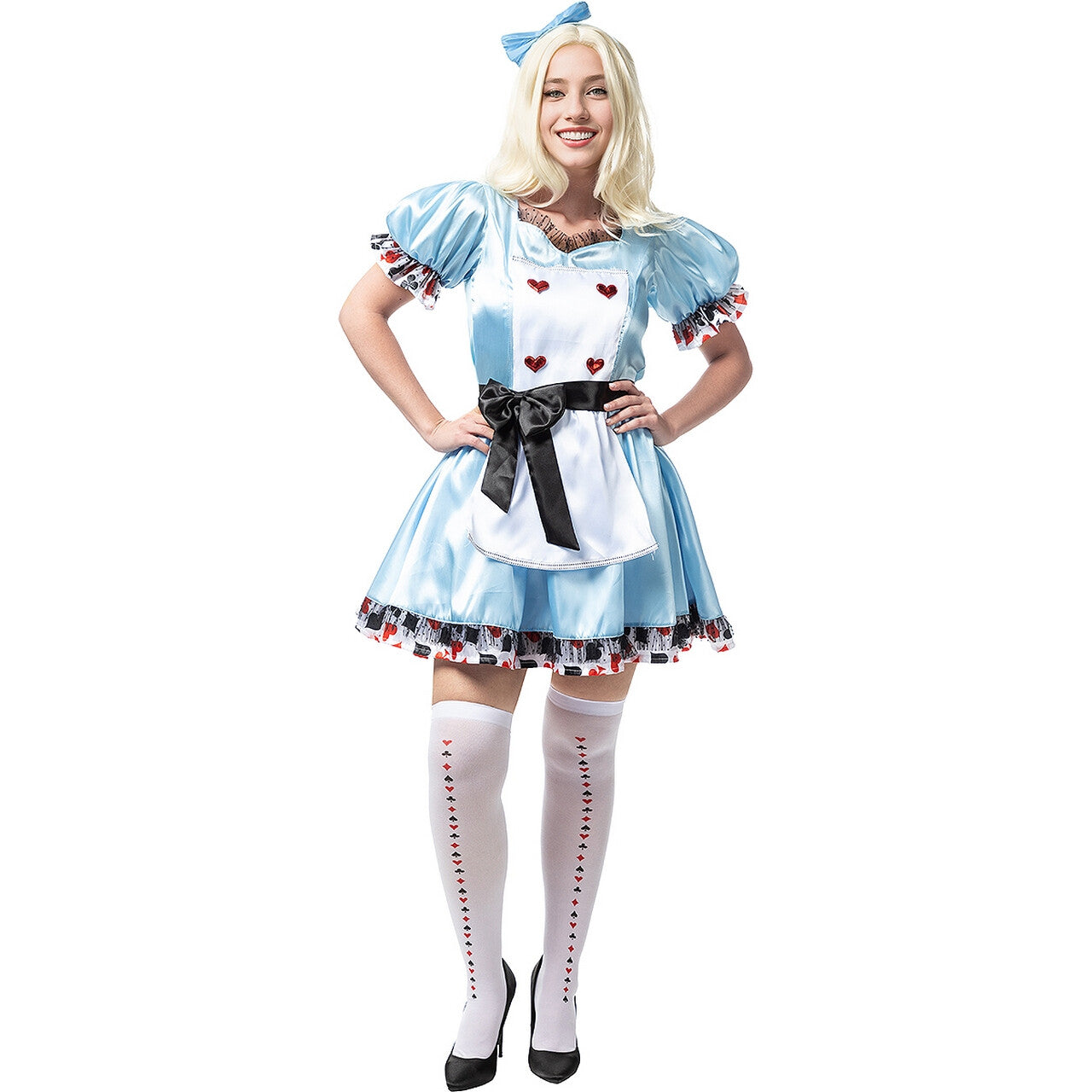 Op deze afbeelding zie je een Kostuums, van het merk Funidelia. Verleidelijke Alice In Wonderschoonland Vrouw Kostuum