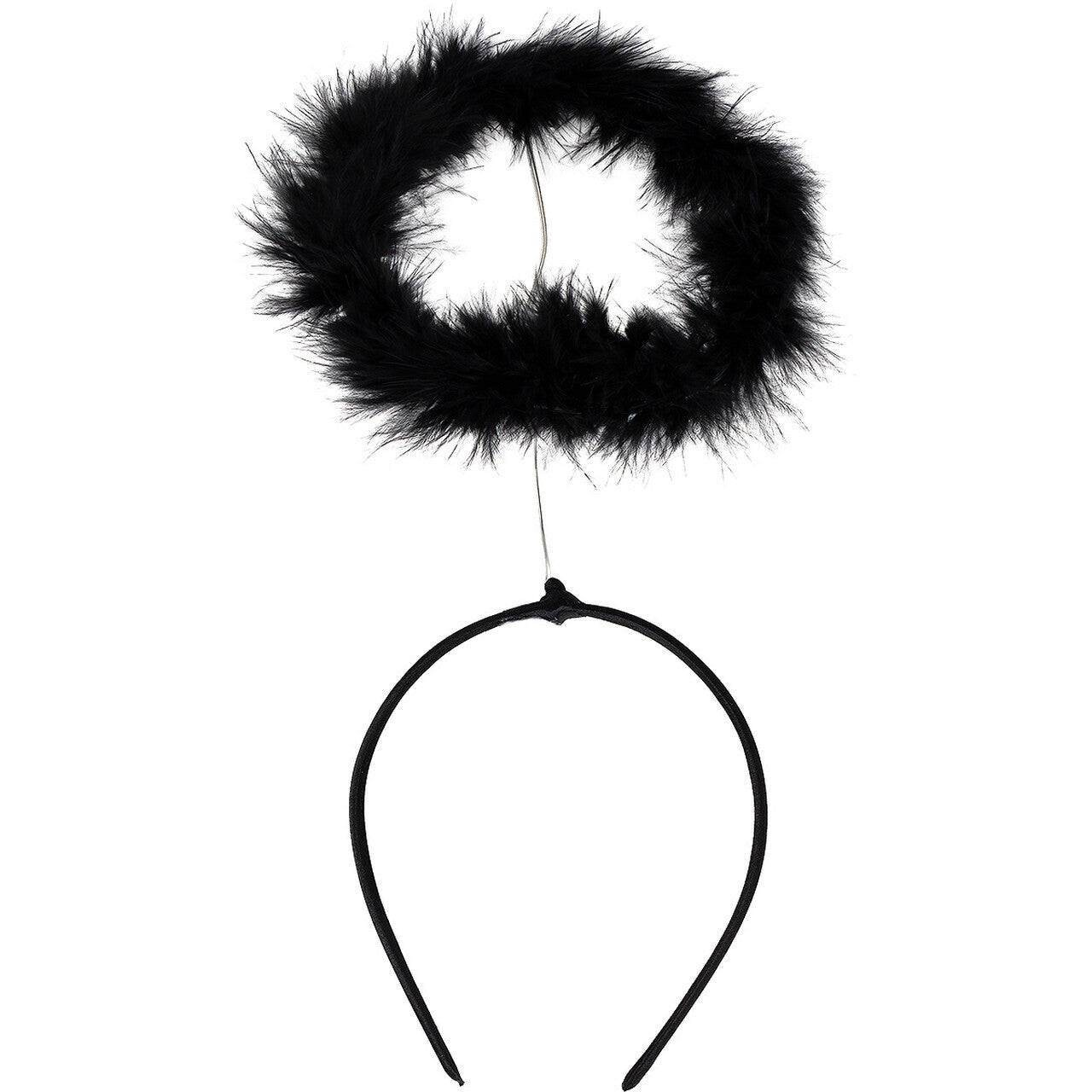 Op deze afbeelding zie je een Accessoires, van het merk Funidelia. Zwarte Engel Halo Hoofdband