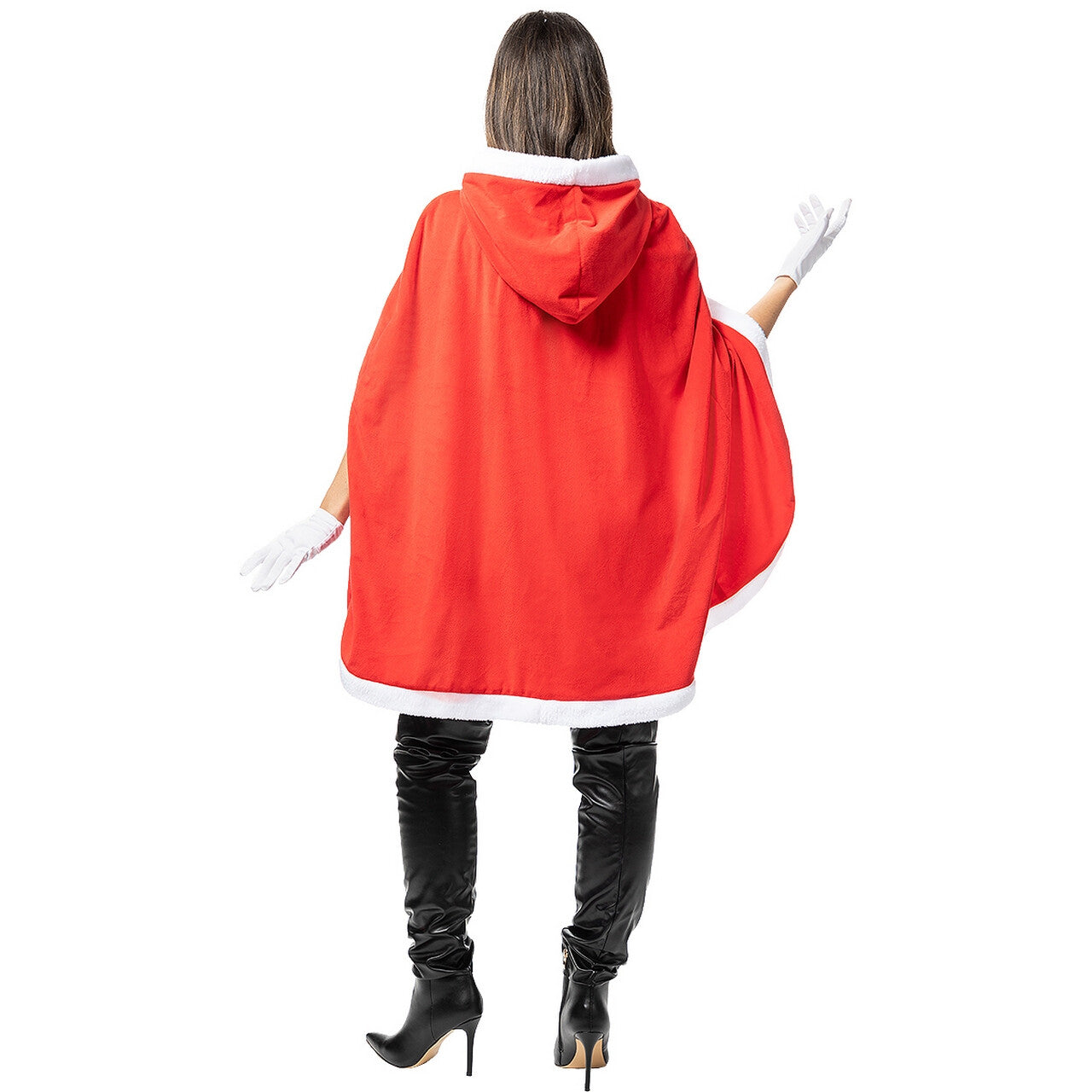 Op deze afbeelding zie je een Kostuums, van het merk Funidelia. Mooie Kerst Cape Mrs Claus Vrouw