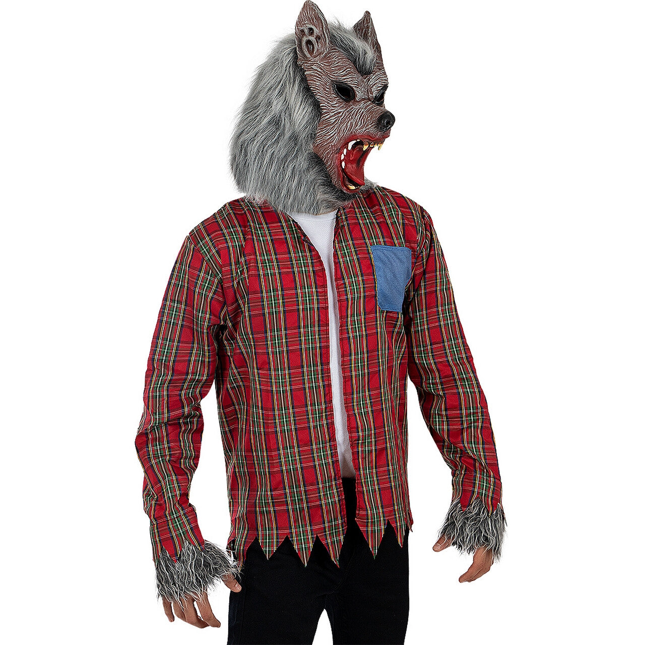 Op deze afbeelding zie je een Kostuums, van het merk Funidelia. Weerzinwekkende Weerwolf Wouter Man Kostuum