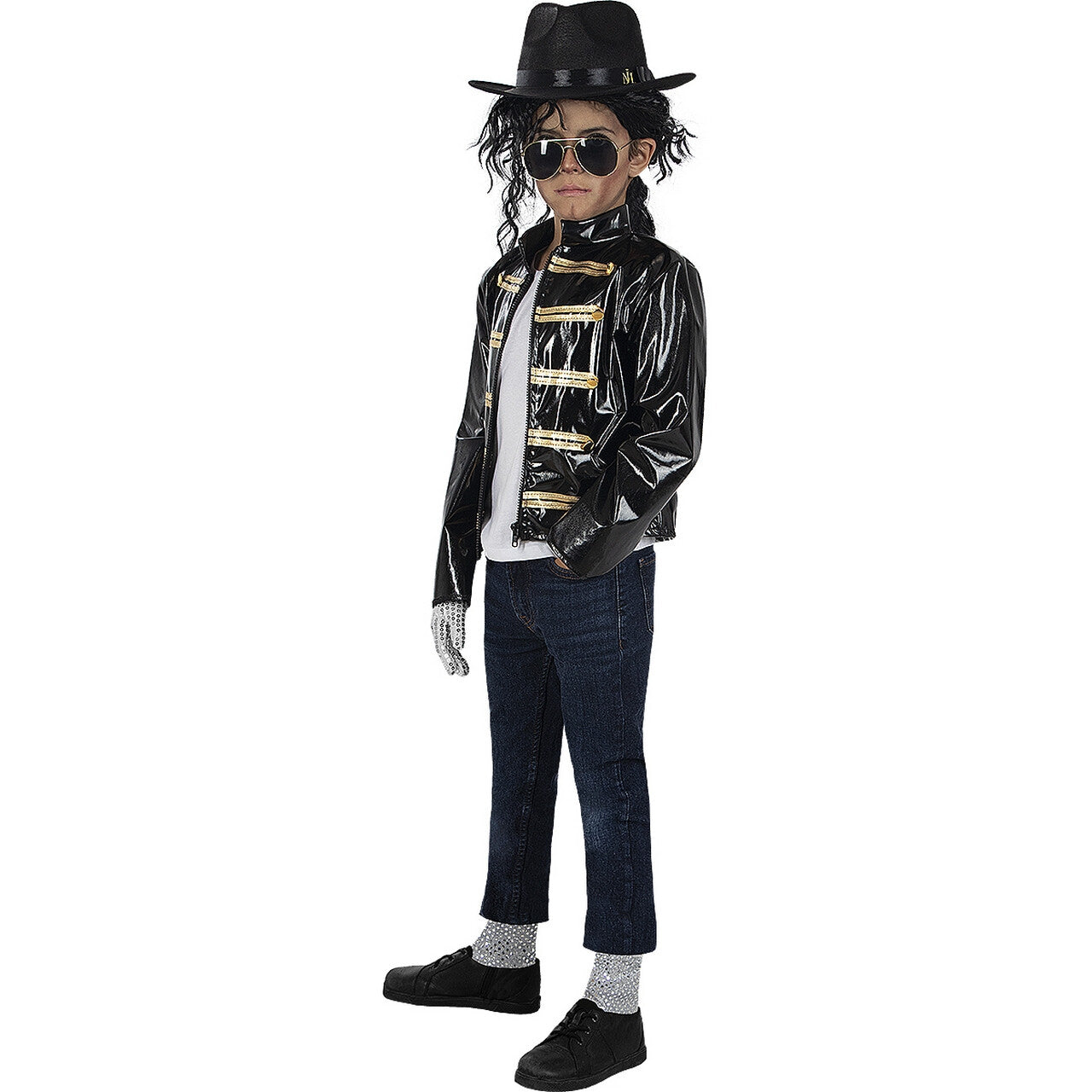 Op deze afbeelding zie je een Kostuums, van het merk Funidelia. Michael Jackson King Of Pop History Jas Kind