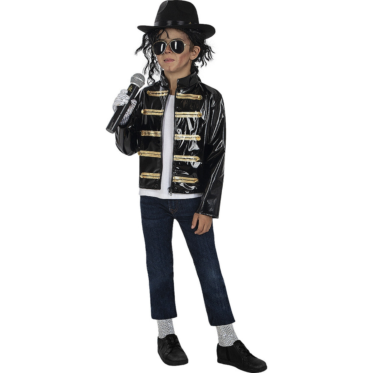 Op deze afbeelding zie je een Kostuums, van het merk Funidelia. Michael Jackson King Of Pop History Jas Kind