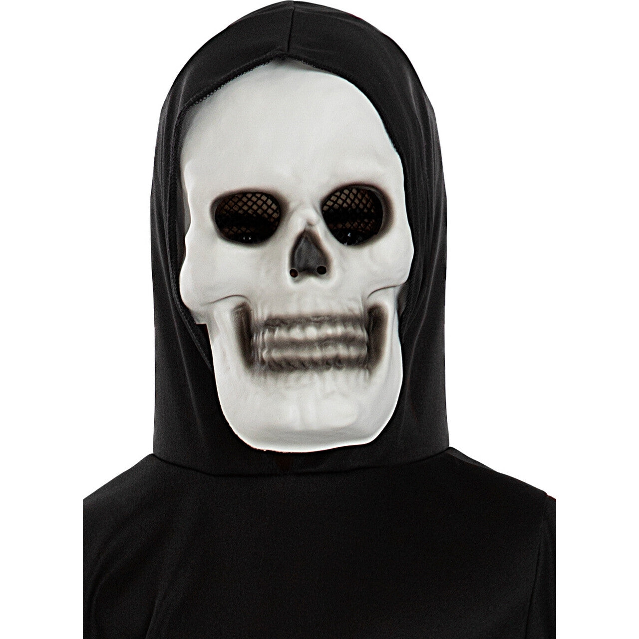Op deze afbeelding zie je een Accessoires, van het merk Funidelia. Skelet Doodshoofd Masker Kind