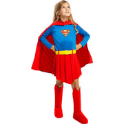 Op deze afbeelding zie je een Kostuums, van het merk Funidelia. Jonge Superheldin Supergirl™ Kind Meisje Kostuum