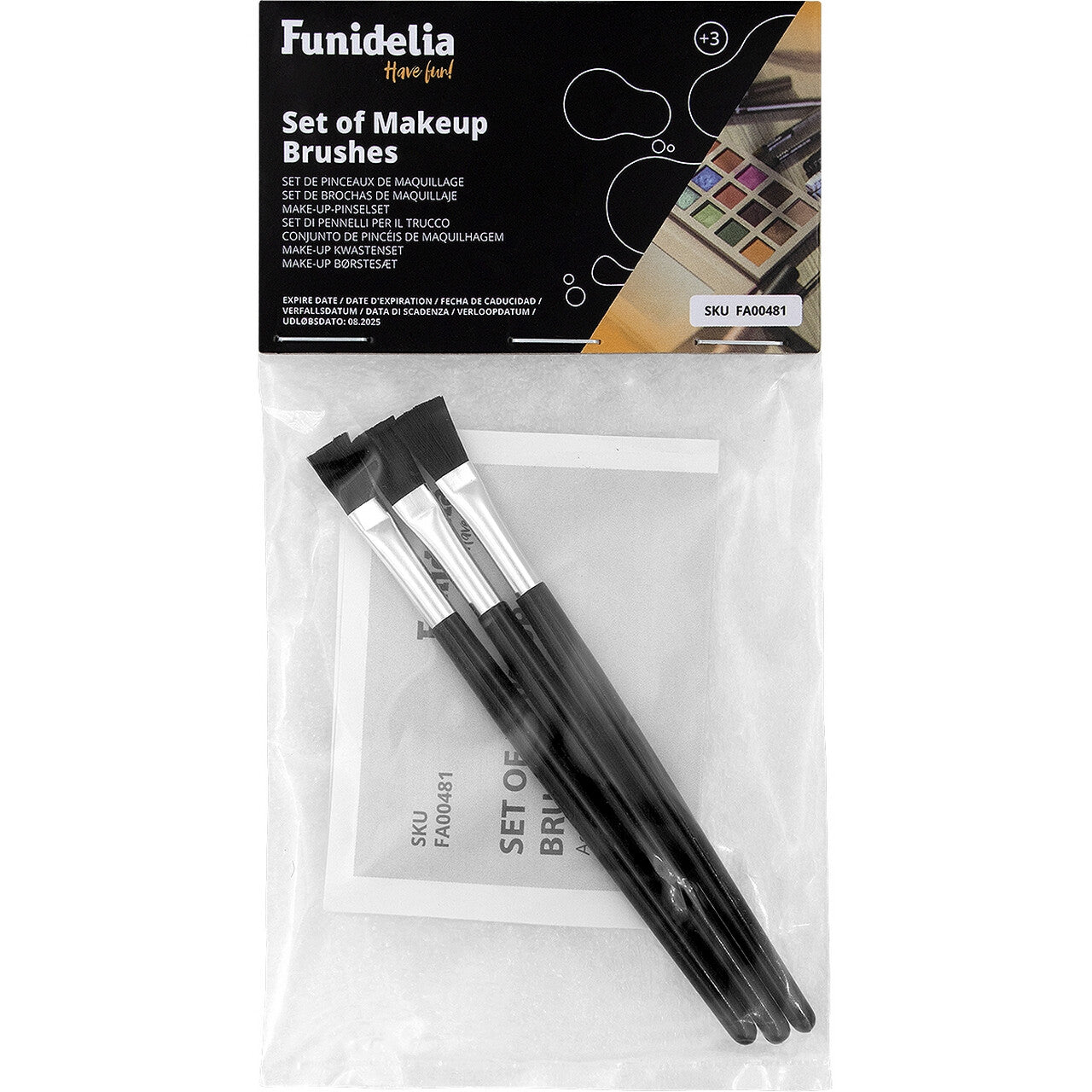 Op deze afbeelding zie je een Accessoires, van het merk Funidelia. Make-Up / Schmink Kwasten Set 3 Stuks