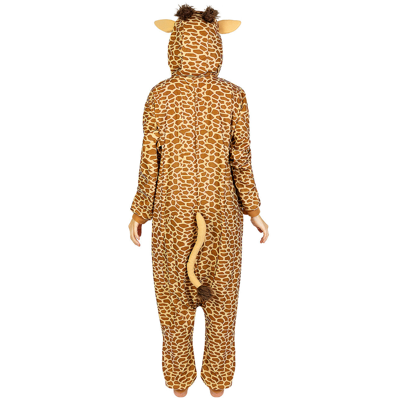 Op deze afbeelding zie je een Kostuums, van het merk Funidelia. Giraf Onesie Steek Je Nek Uit Kostuum