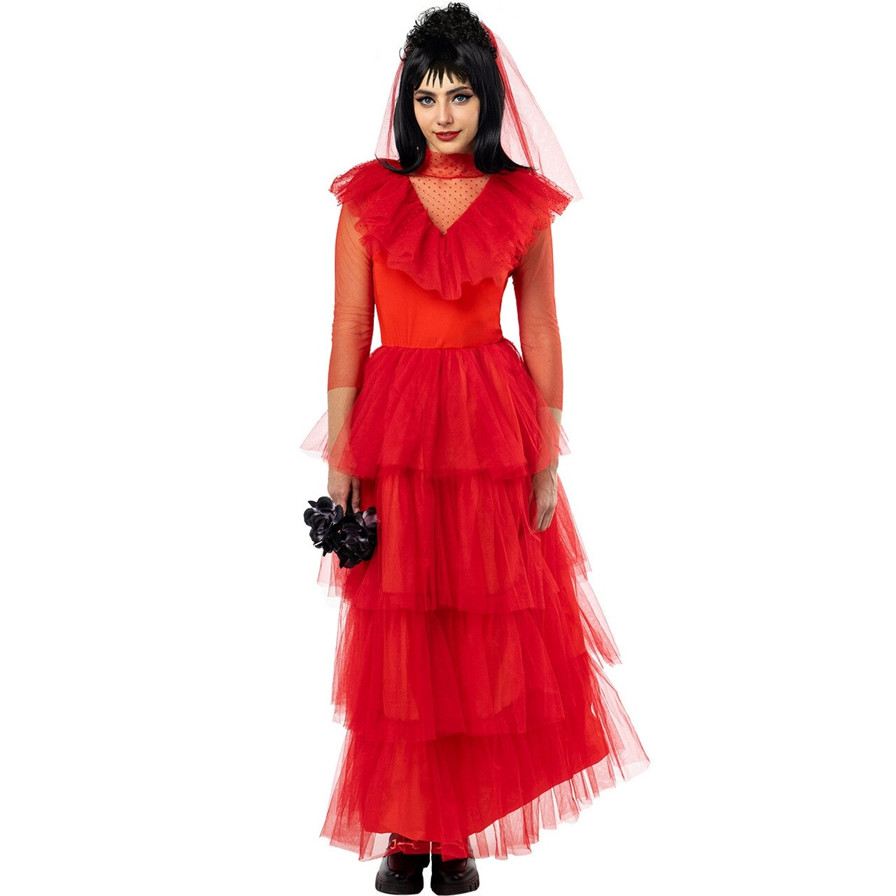 Op deze afbeelding zie je een Kostuums, van het merk Funidelia. Lydia Costume For Women - Beetlejuice Vrouw Kostuum