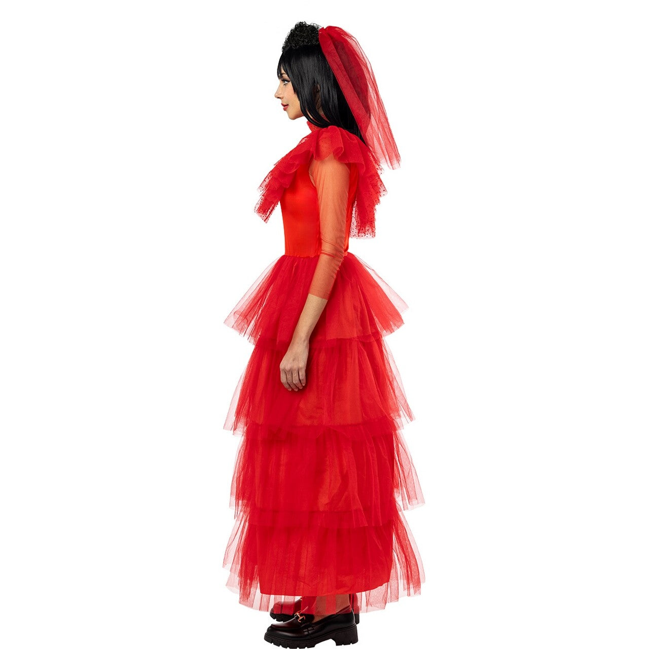 Op deze afbeelding zie je een Kostuums, van het merk Funidelia. Lydia Costume For Women - Beetlejuice Vrouw Kostuum