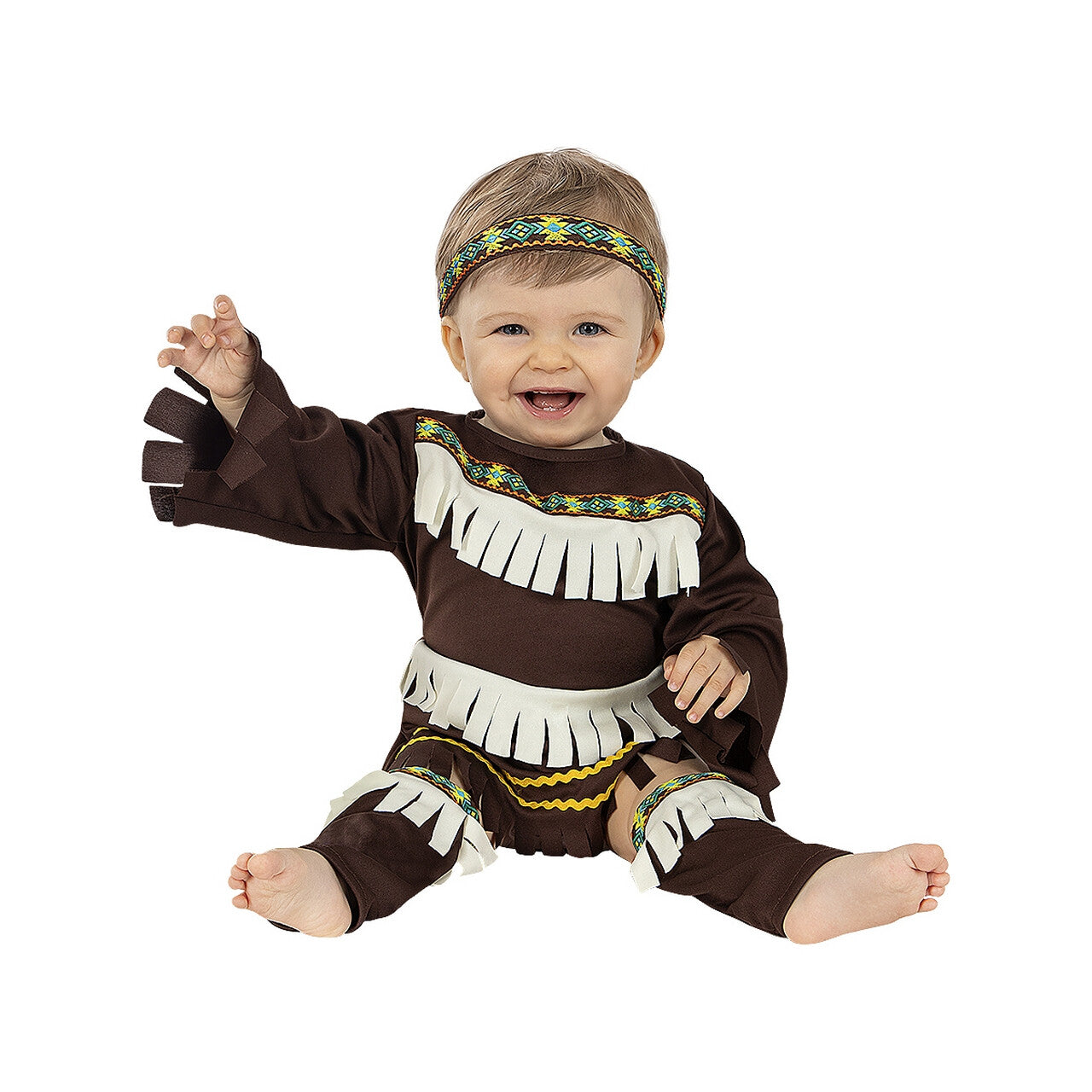 Op deze afbeelding zie je een Kostuums, van het merk Funidelia. Hiawatha Baby Indiaan Kind Kostuum